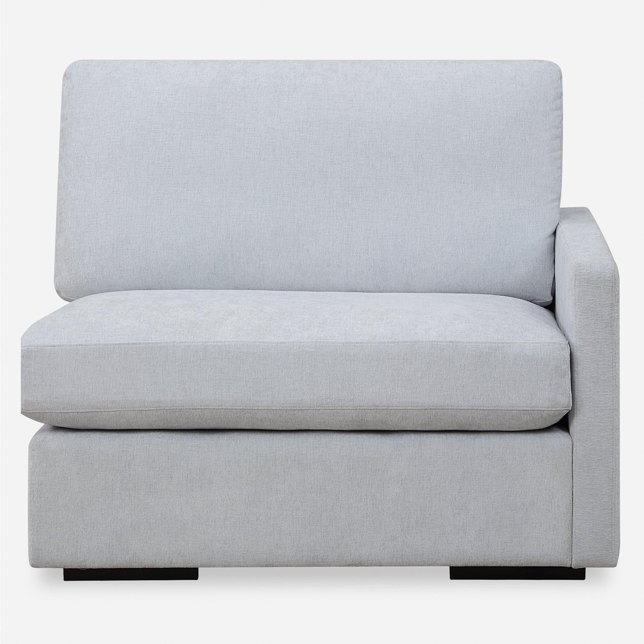 Refuge Cloud Blue Right Arm Facing Sofa - Remutear