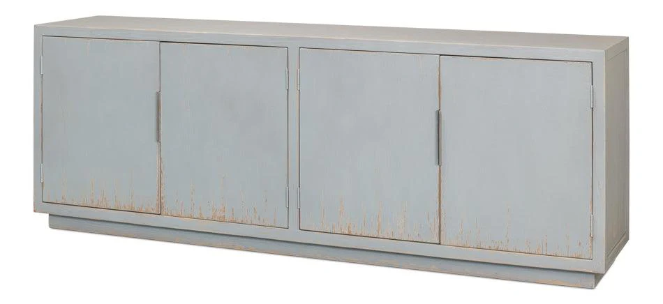 Maldives 4 Door Sideboard - Eros Blue - Remutear