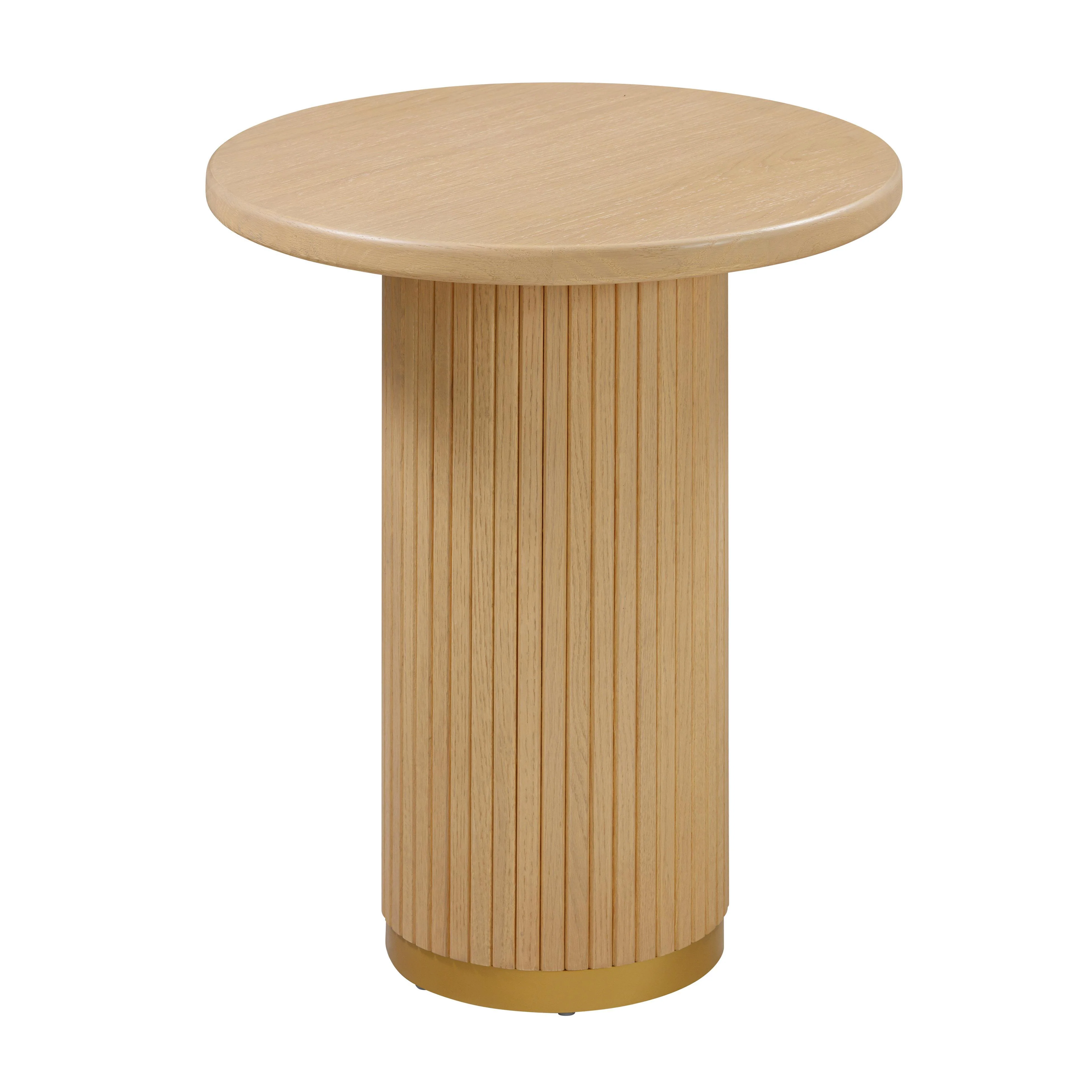 Chelsea Natural Oak Wood Entry Table - Remutear