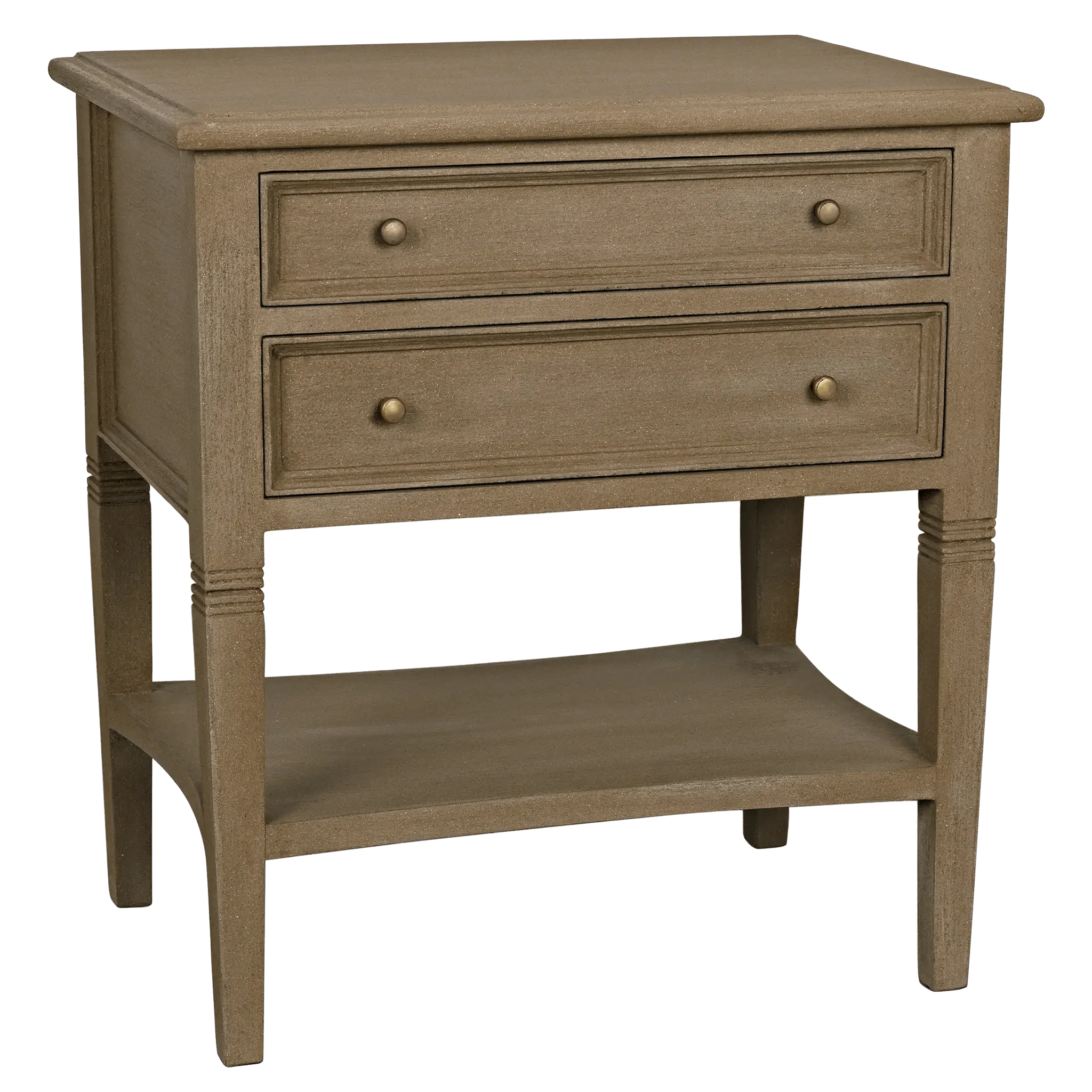 Oxford 2-Drawer Side Table Weathered - Remutear