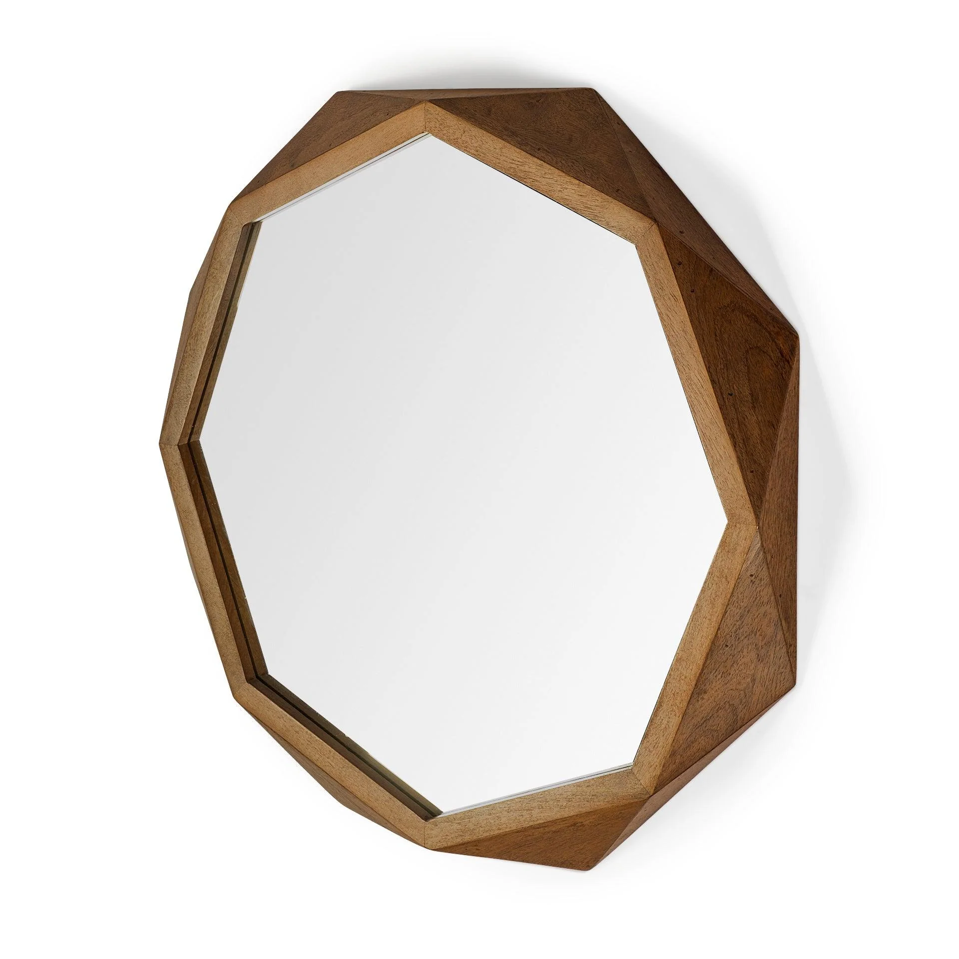 Aramis II Wood Frame Wall Mirror - Remutear