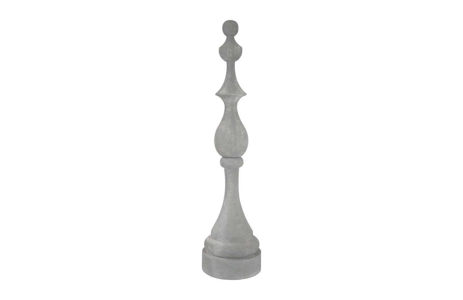 Check Mate Sculpture Gray Finish , Stone - Remutear