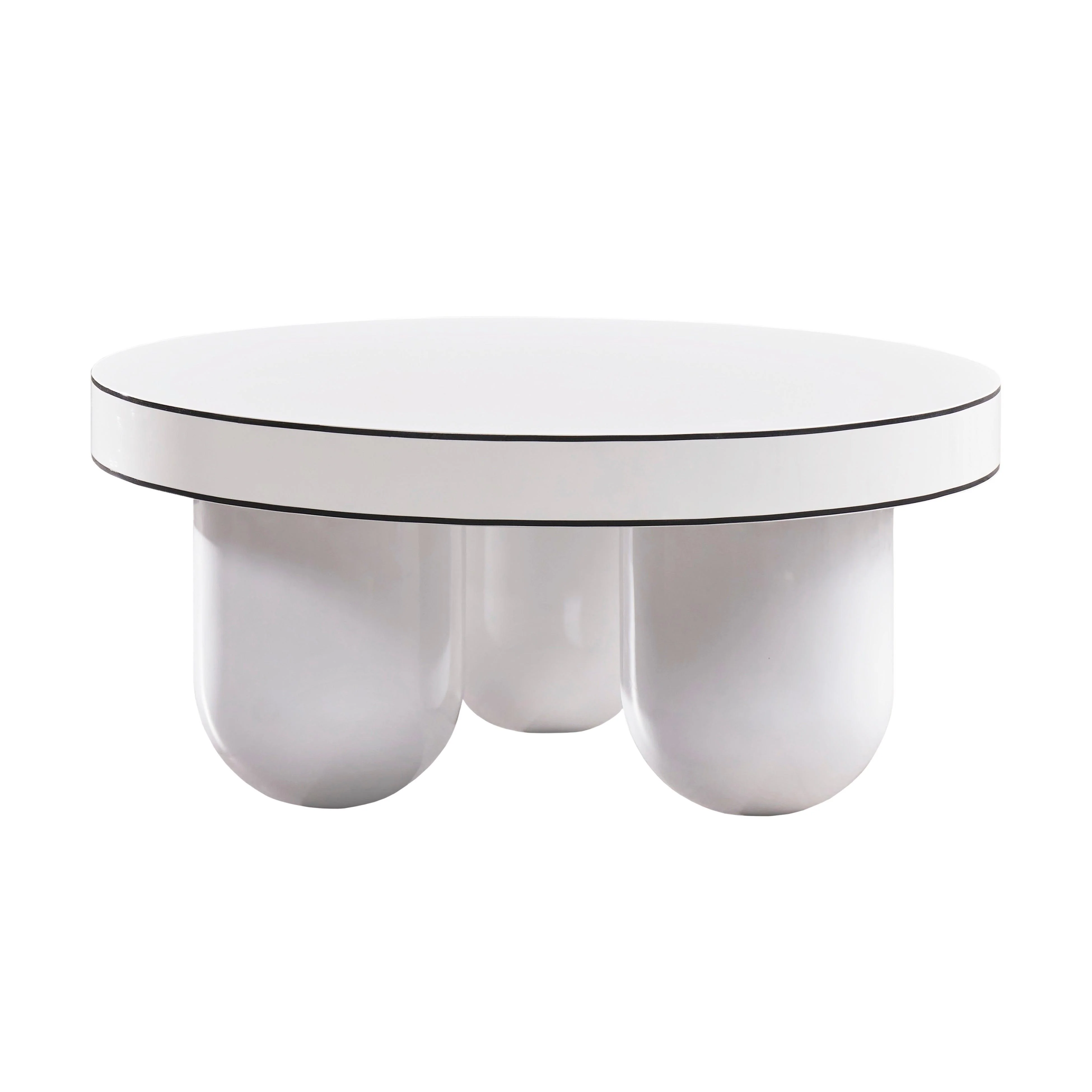Jasper White Glossy Coffee Table - Remutear