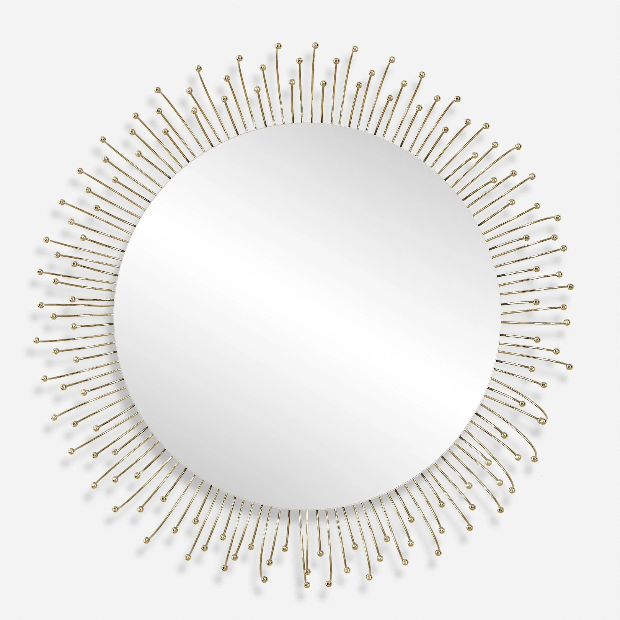 Aga Round Gold Mirror - Remutear