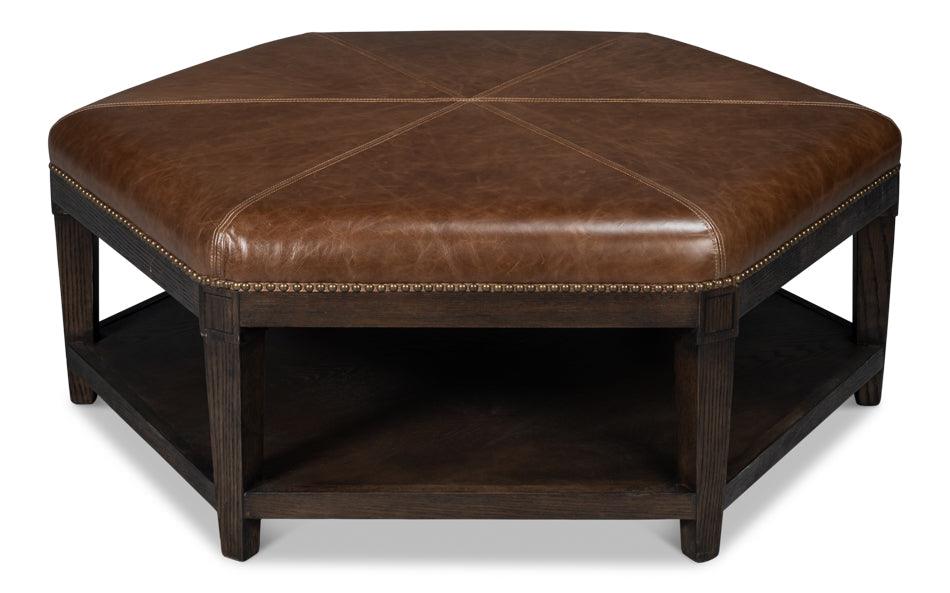 Bertram Ottoman - Leather - Remutear