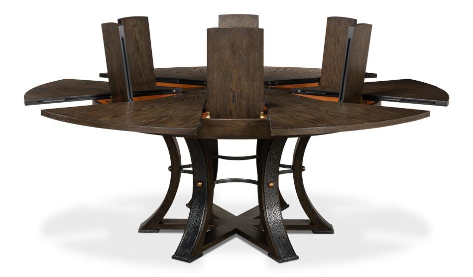 Tower Jupe Dining Table - Lg Artisan Grey - Remutear