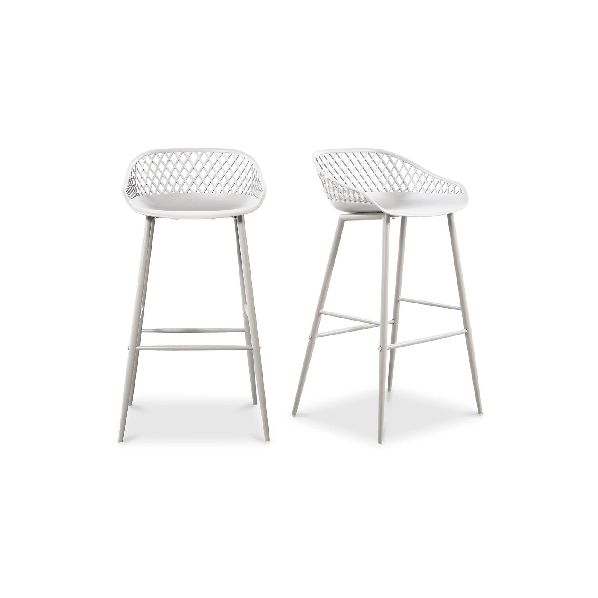 Piazza Outdoor Barstool White - Set Of Two - Remutear