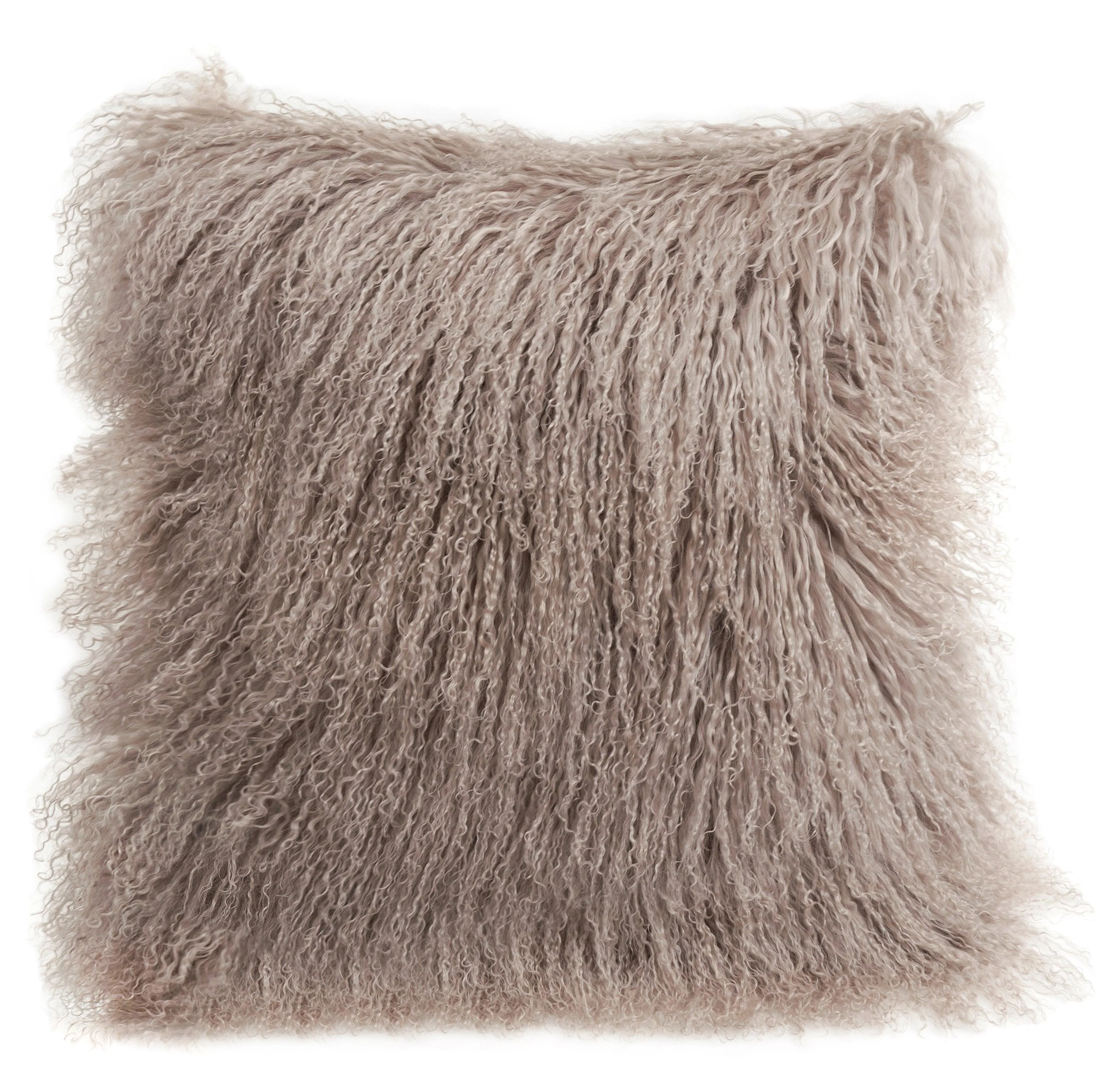 Longwool Tibetan Lamb Square Cushion - Remutear