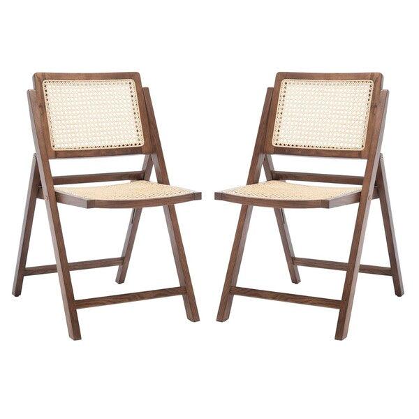 DESIREE CANE FOLDING DINING CHAIR (SET OF 2) - Remutear