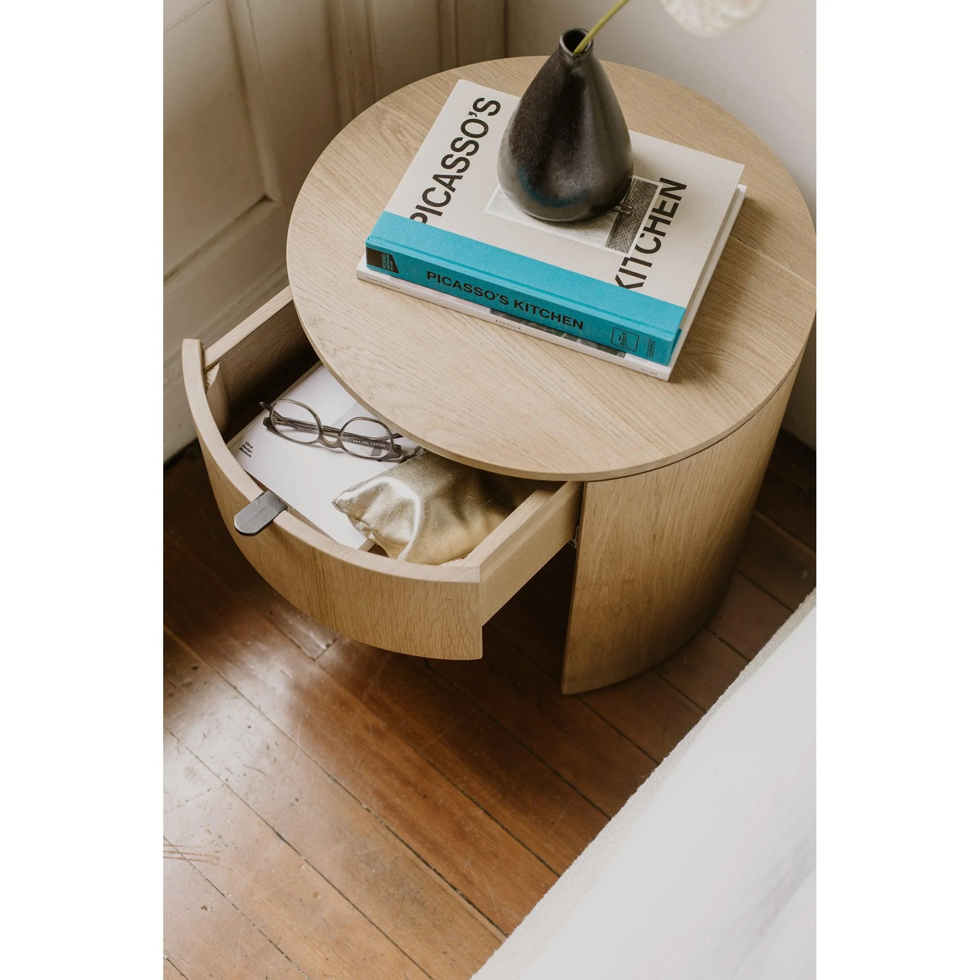 Theo One Drawer Nightstand Natural - Remutear