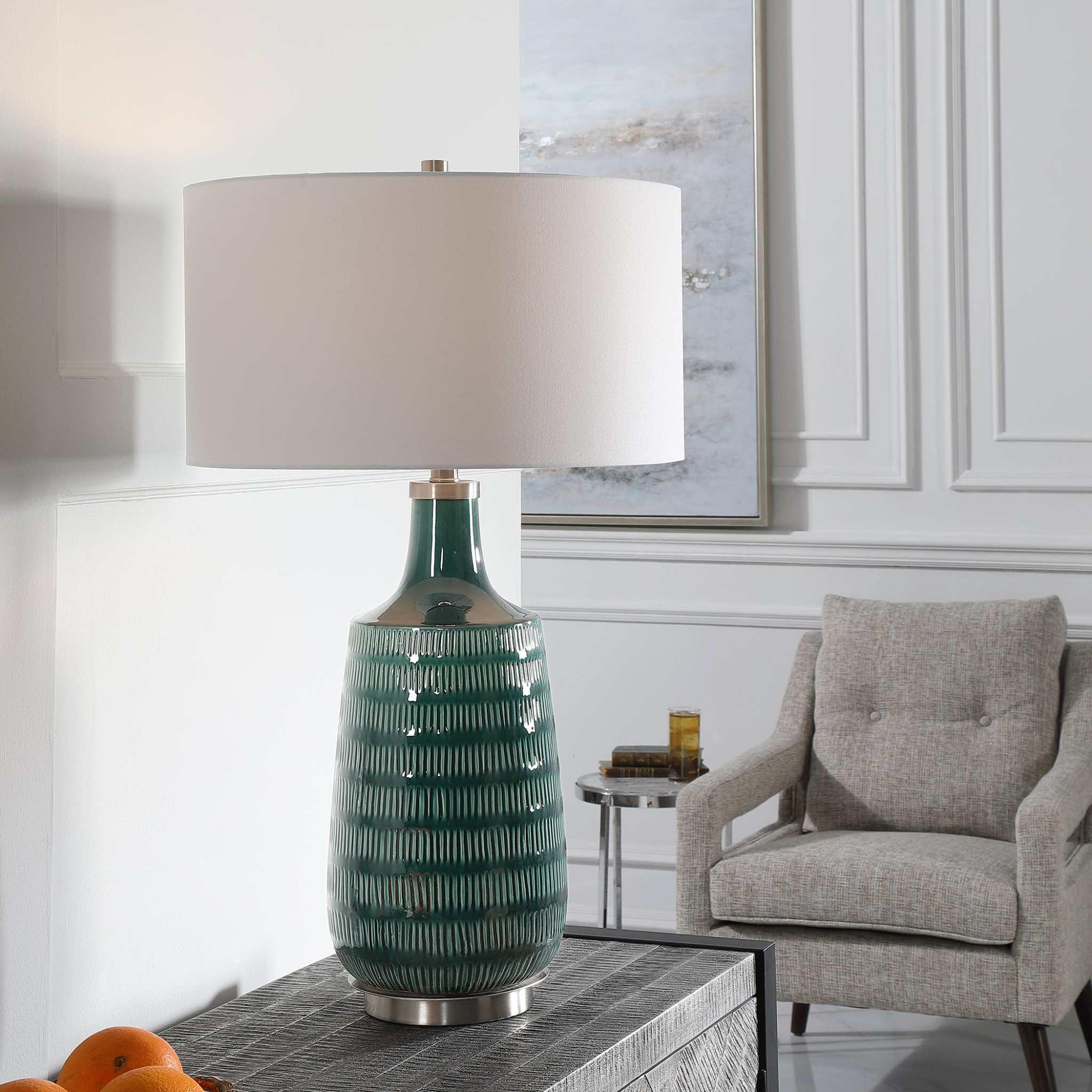 SCOUTS DEEP GREEN TABLE LAMP - Remutear
