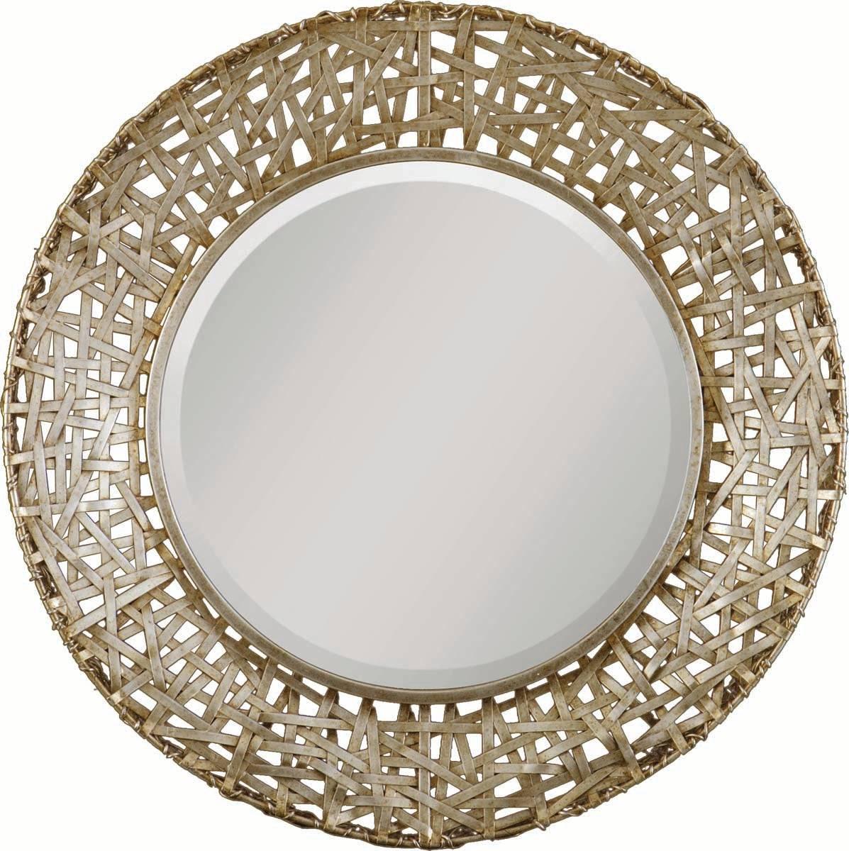 ALITA CHAMPAGNE WOVEN METAL MIRROR - Remutear