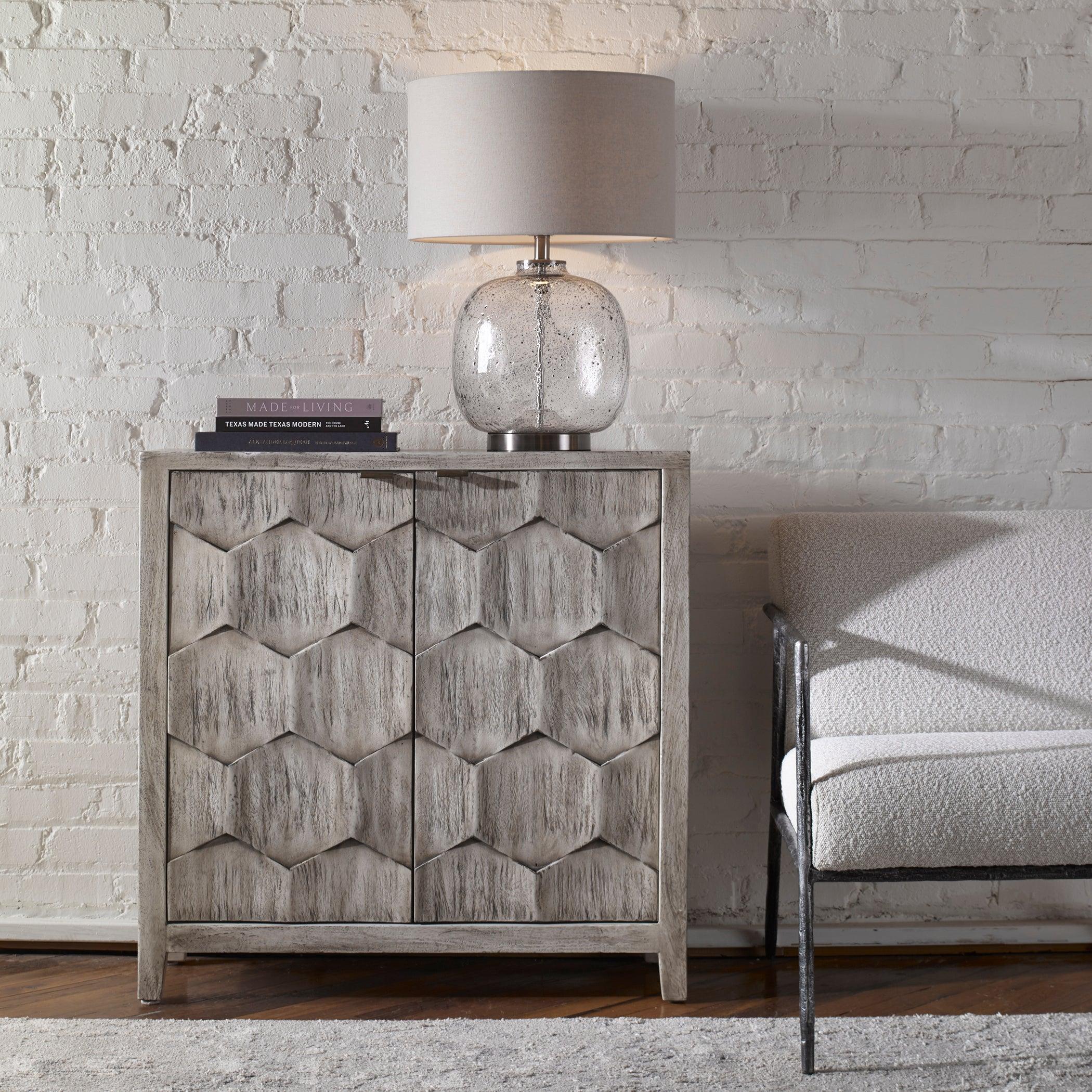 Catori Smoked Ivory Console Cabinet - Remutear