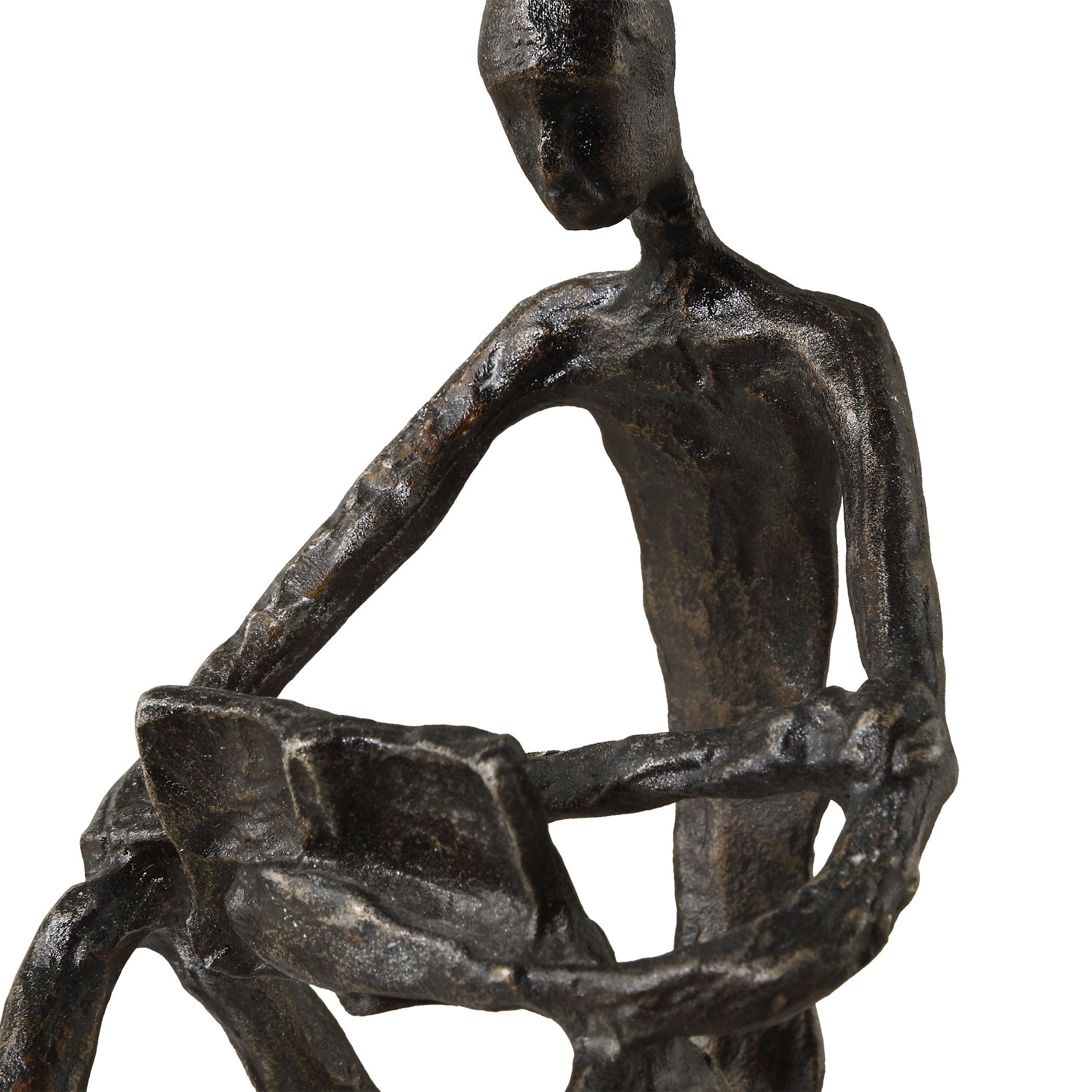 Sit Back, Relax And Read, Iron Sculpture - Remutear