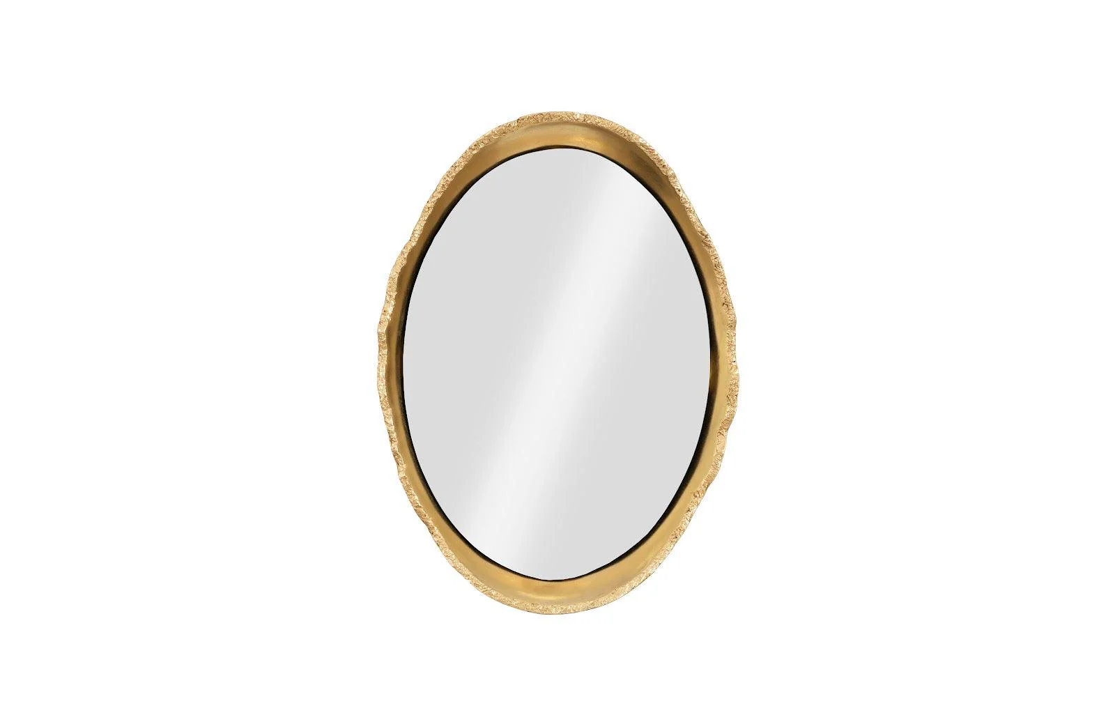 Broken Egg Mirror, Black and Gold Leaf - Remutear