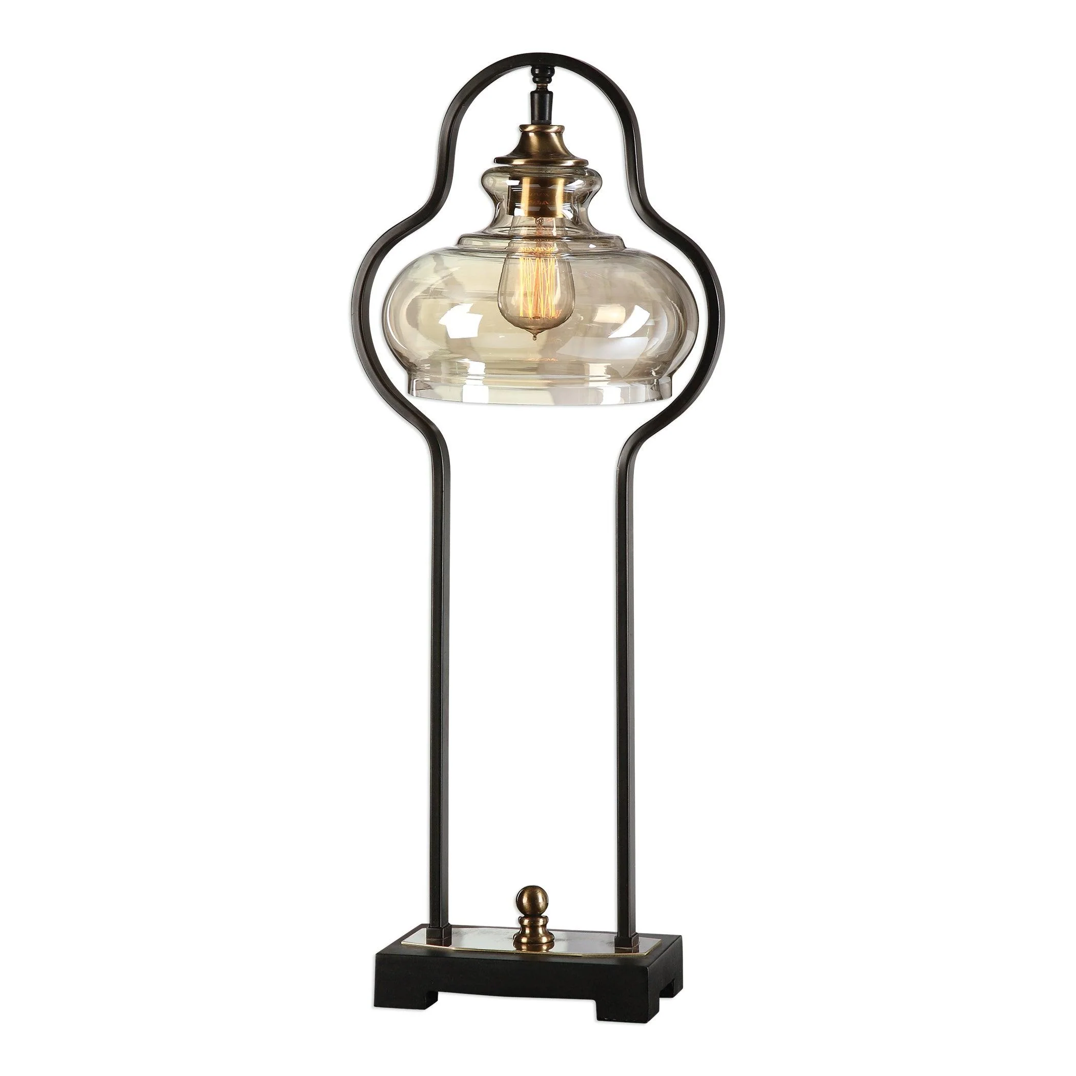 Cotulla Aged Black Desk Lamp - Remutear