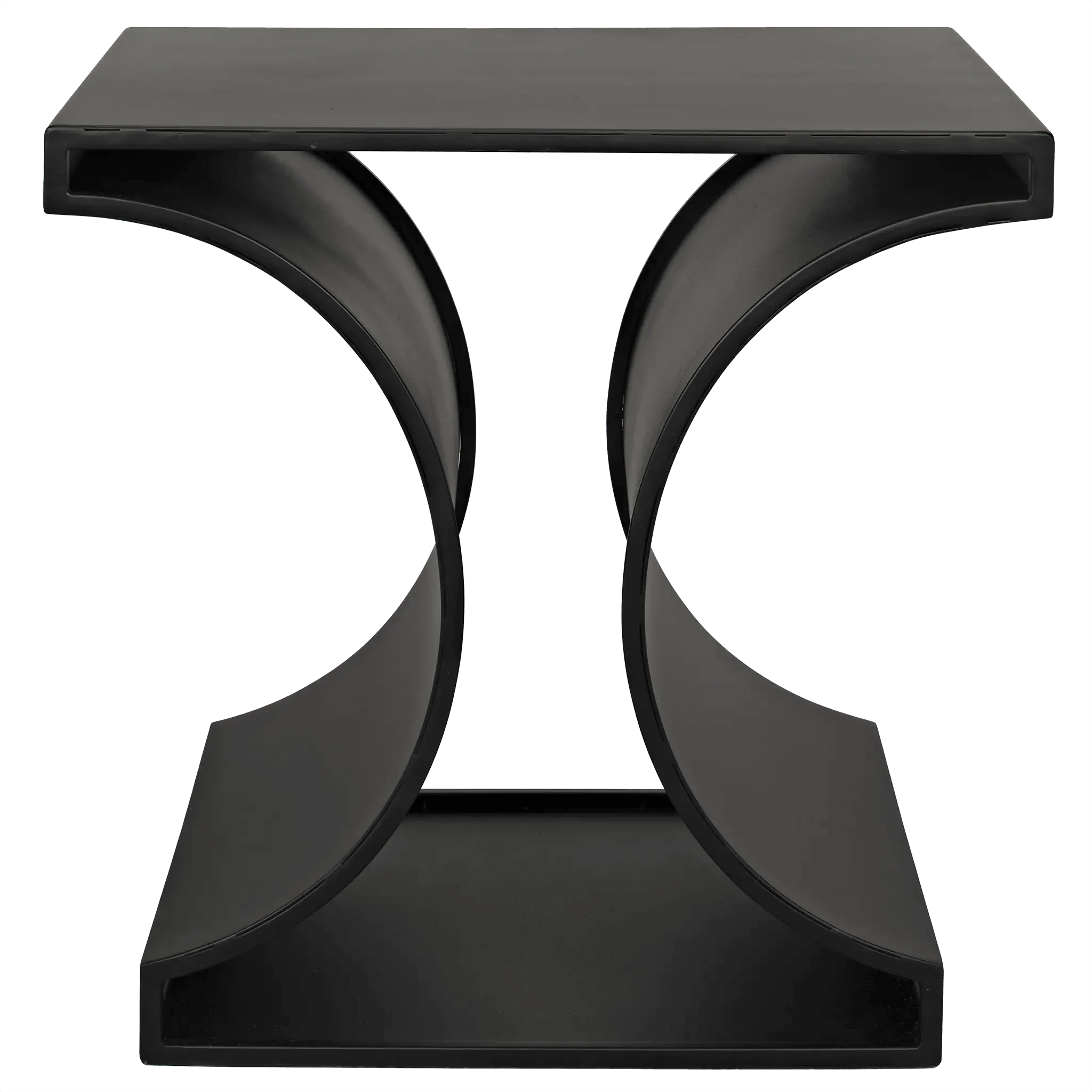 Alec Side Table, Black Steel - Remutear