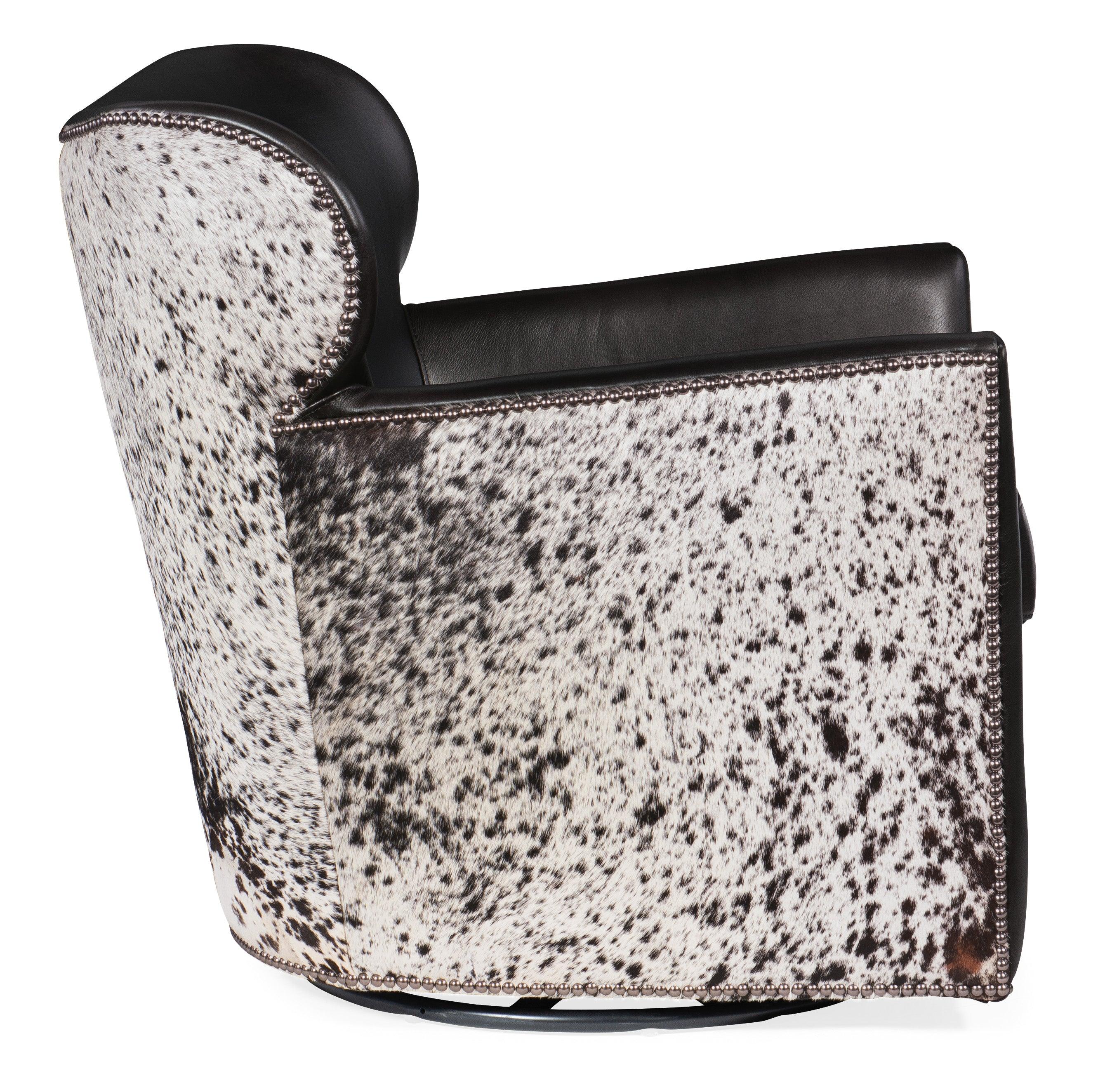 Kato Leather Swivel Chair with Salt Pepper HOH - Remutear