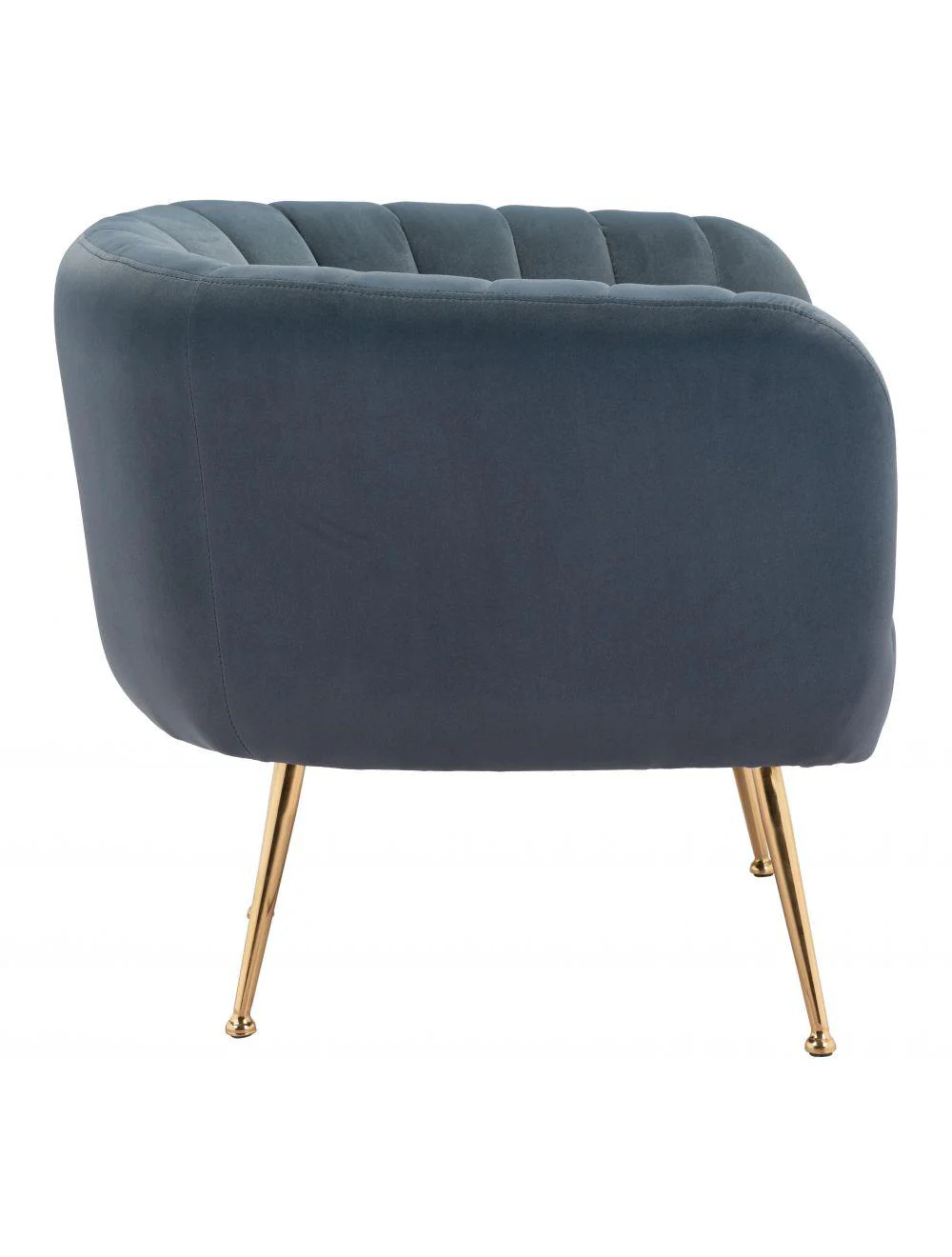 Deco Accent Chair Gray & Gold - Remutear