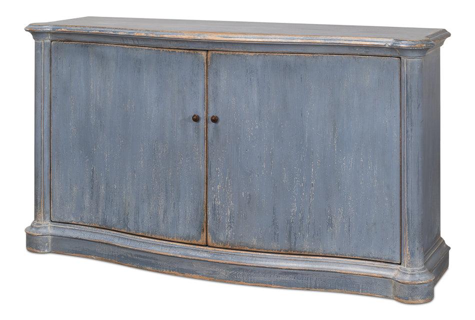 Columns Bowfront Sideboard - Blue - Remutear