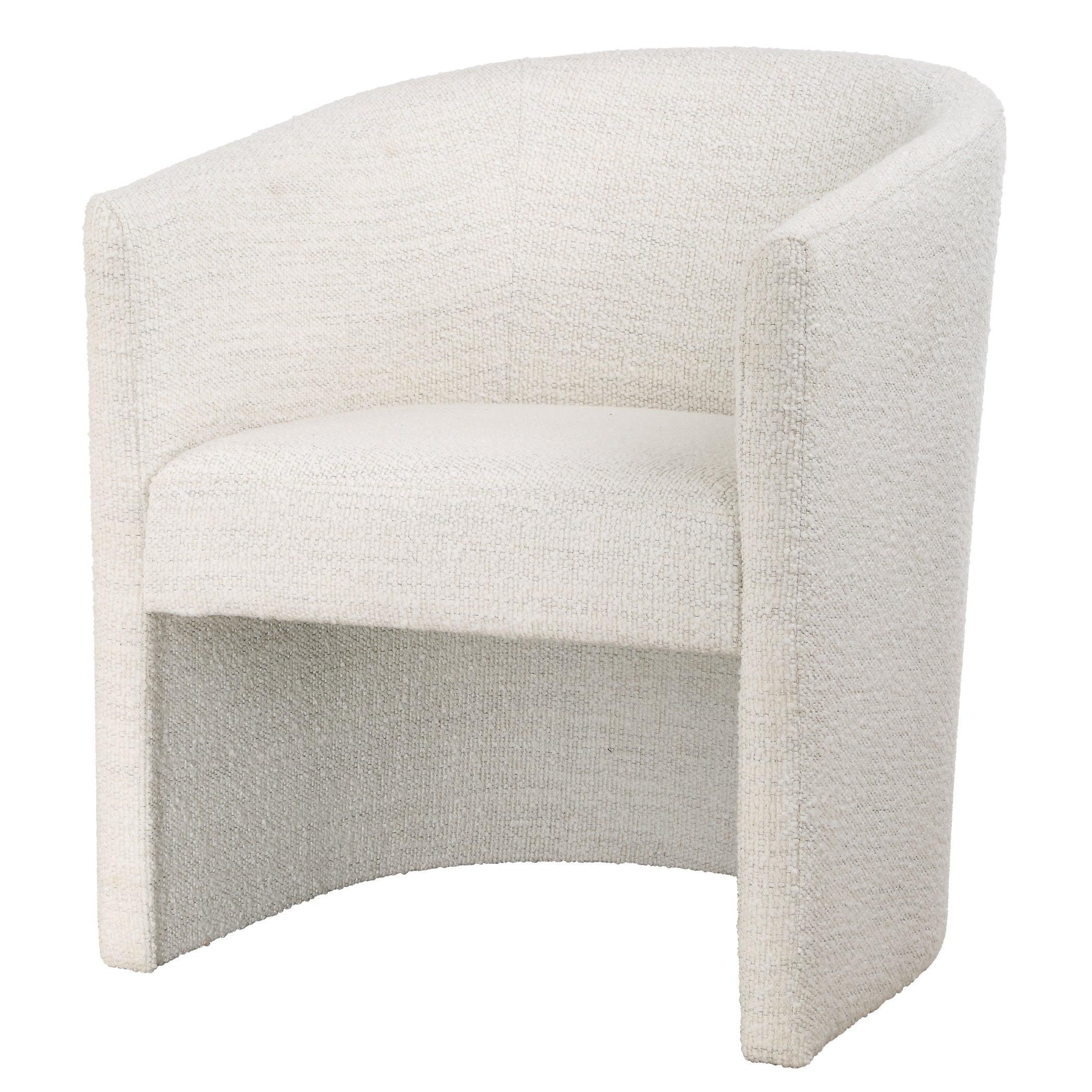 Encompass White Fabric Dining Chair - Remutear