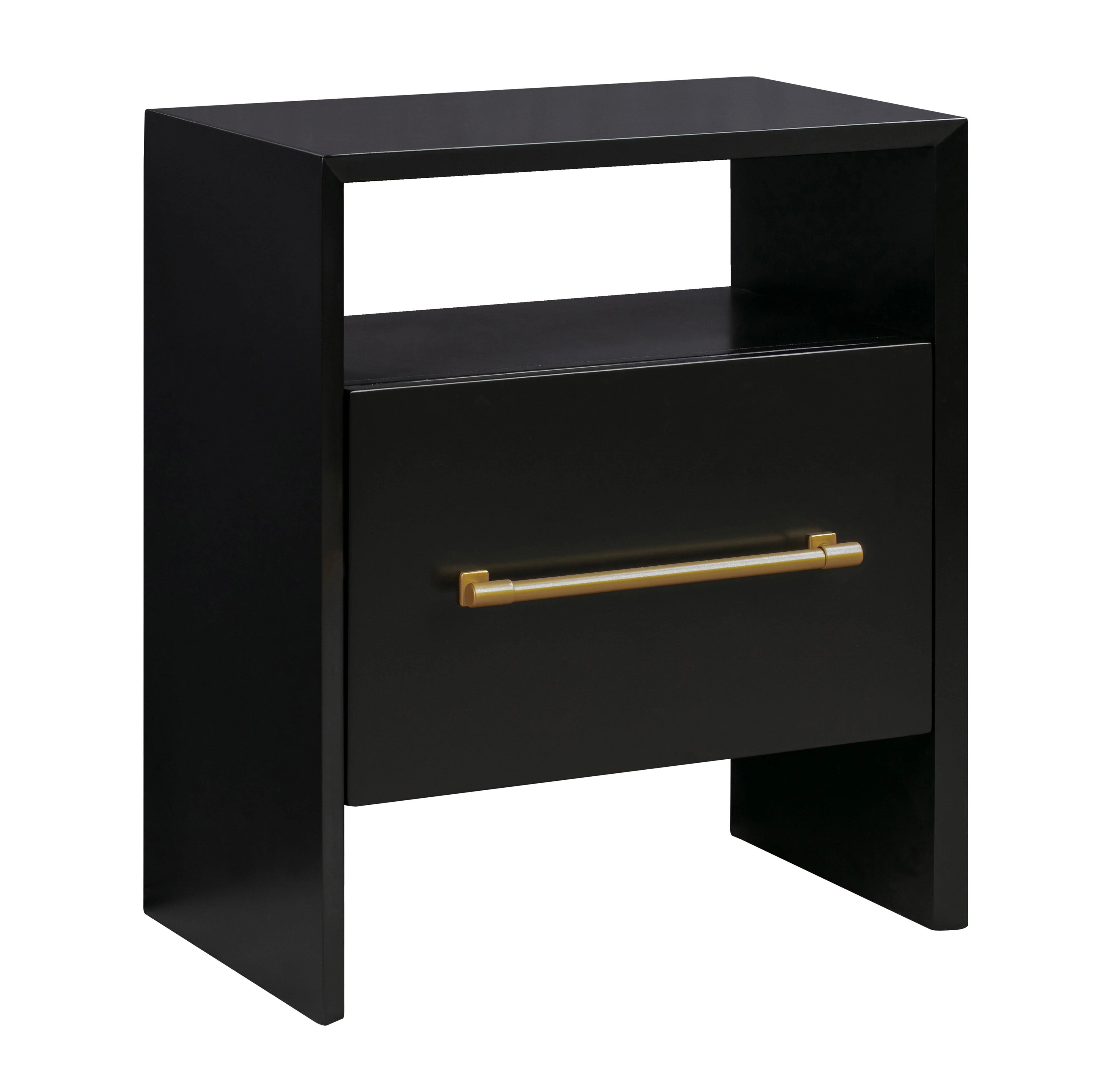 Libre Black Nightstand - Remutear