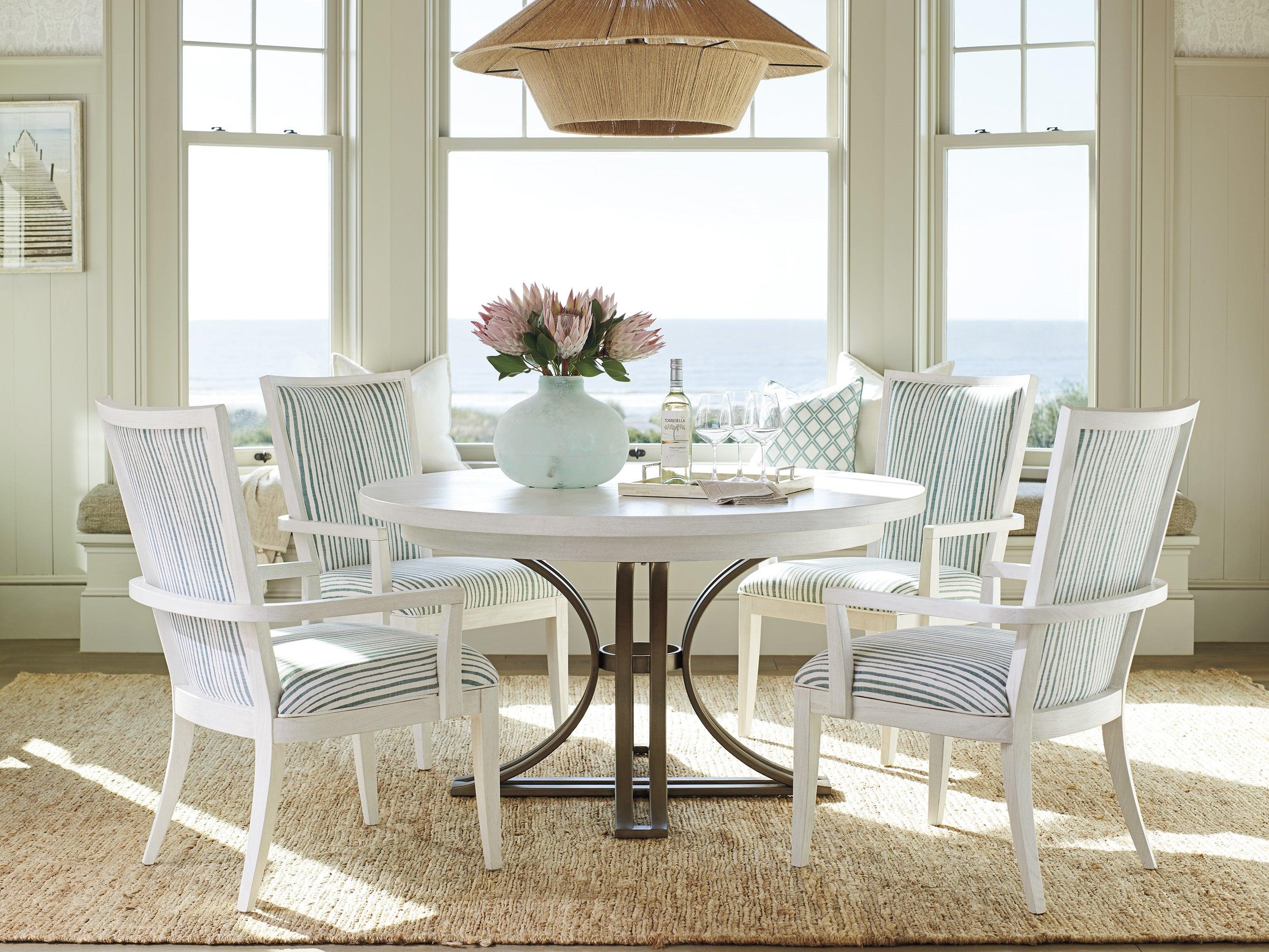 Ocean Breeze Savannah Round Dining Table - Remutear