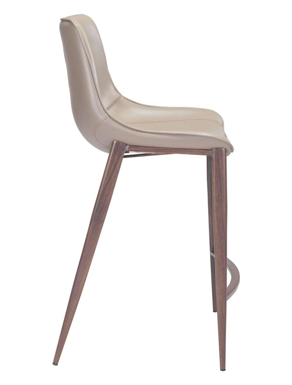 Magnus Counter Chair (Set of 2) Gray & Walnut - Remutear