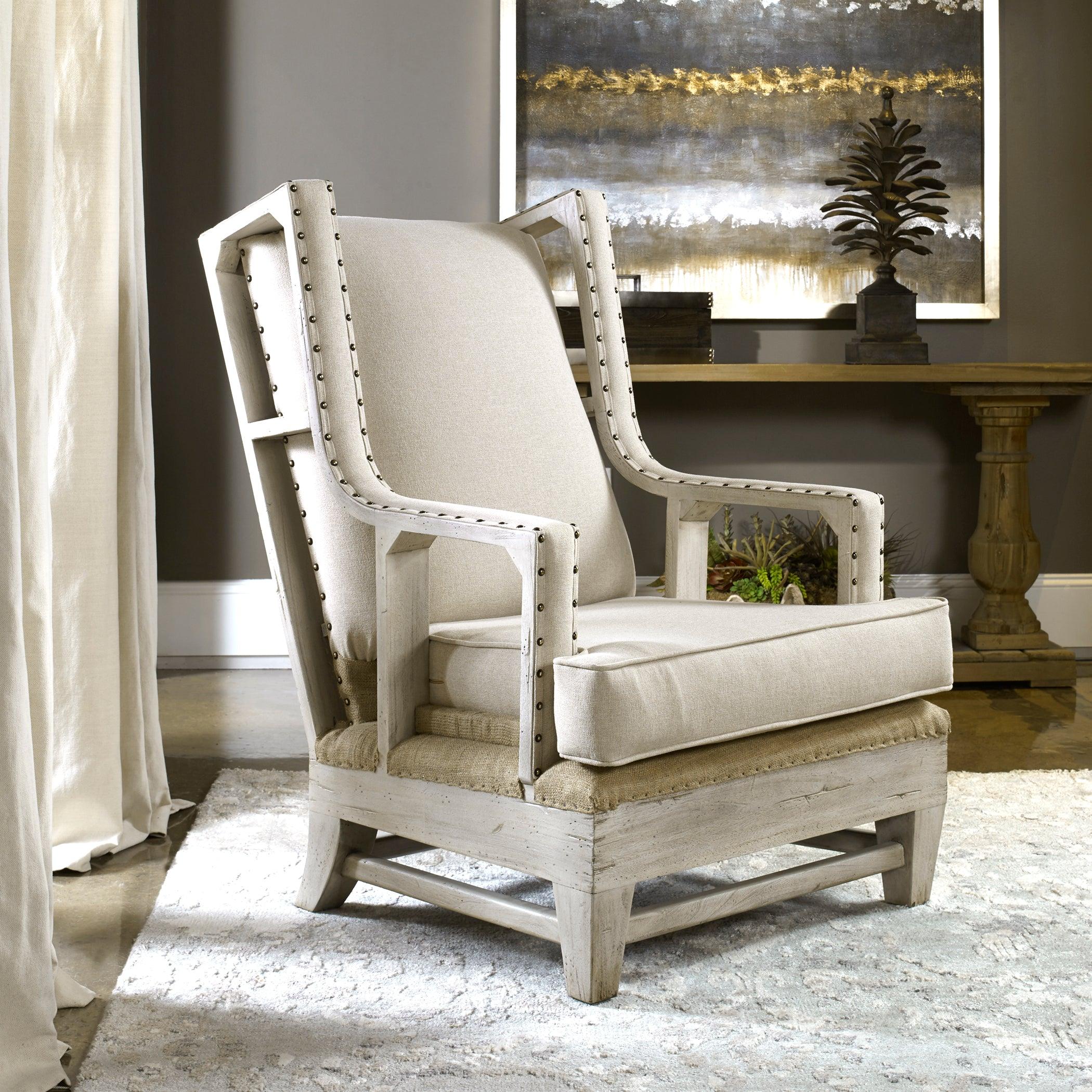 Schafer Linen Armchair - Remutear