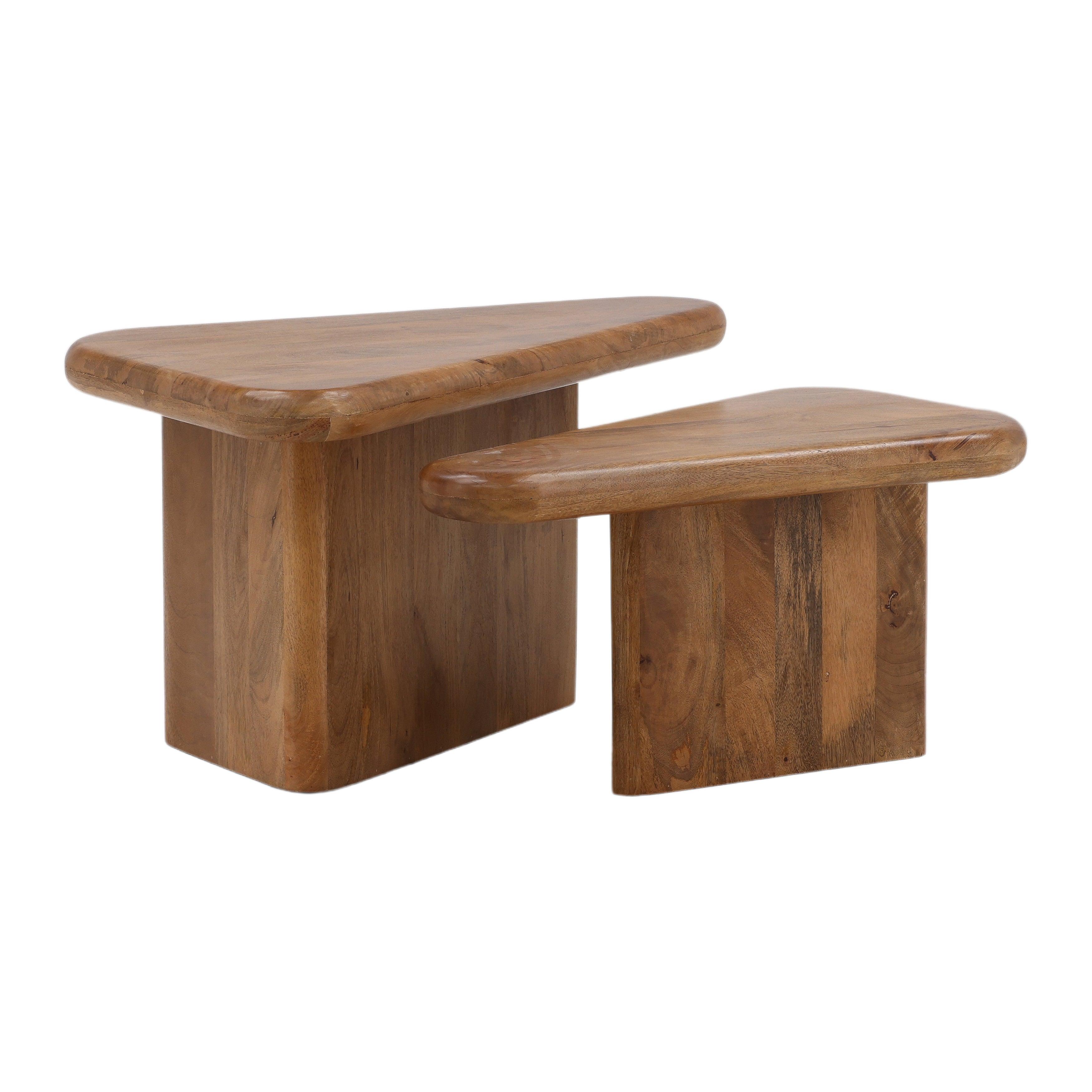 Sasha Coffee Table Set of 2 Brown - Remutear
