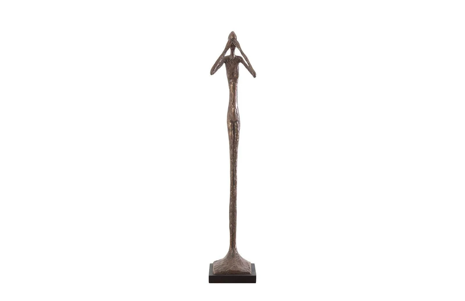See No Evil Slender Sculpture, Small, Resin, Bronze Finish - Remutear