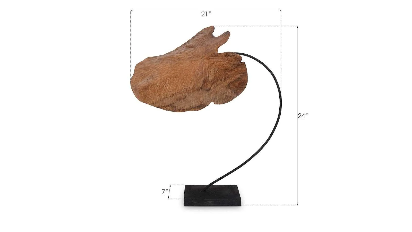 Carved Leaf Sculpture, LG - Remutear