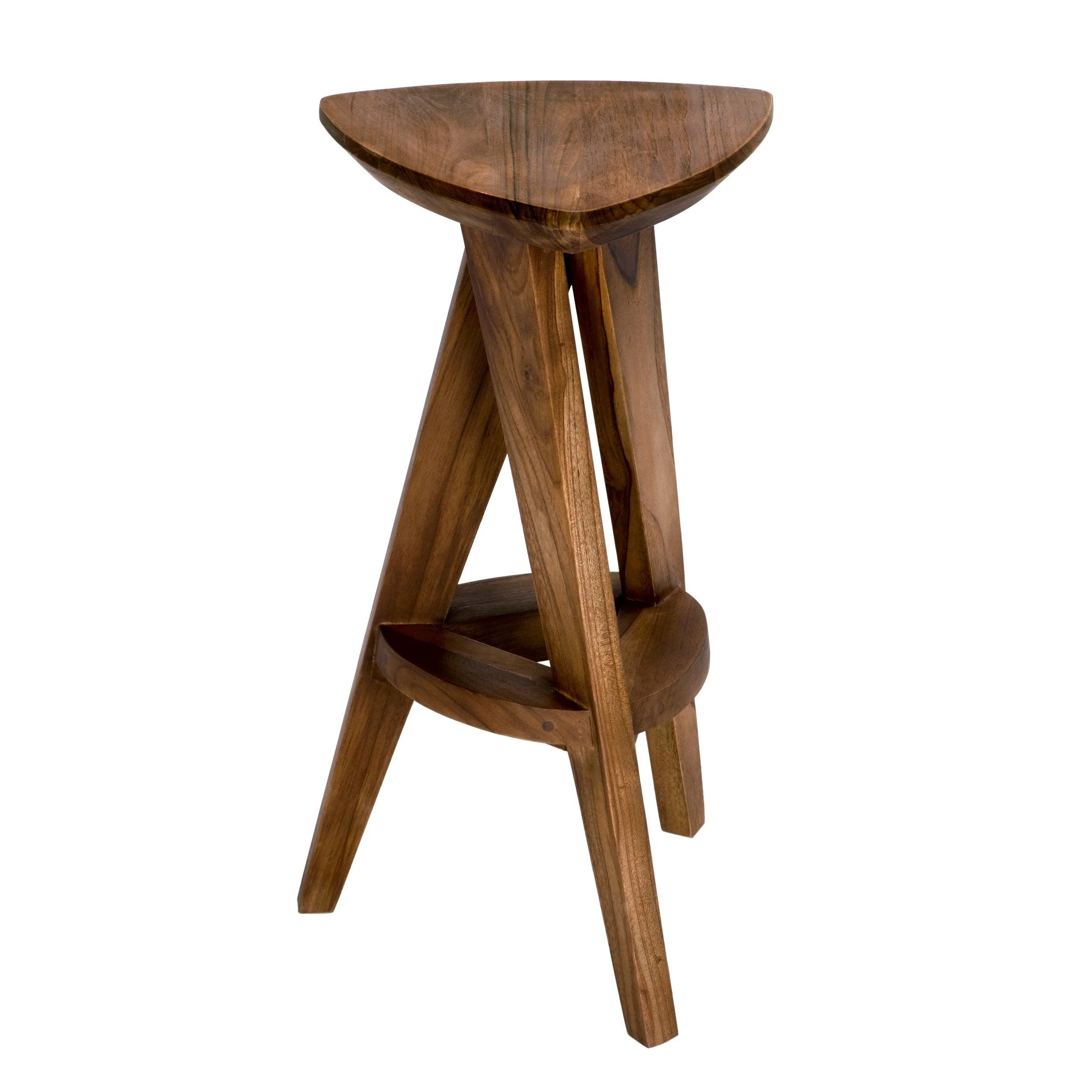 Twist Counter Stool, Teak - Remutear