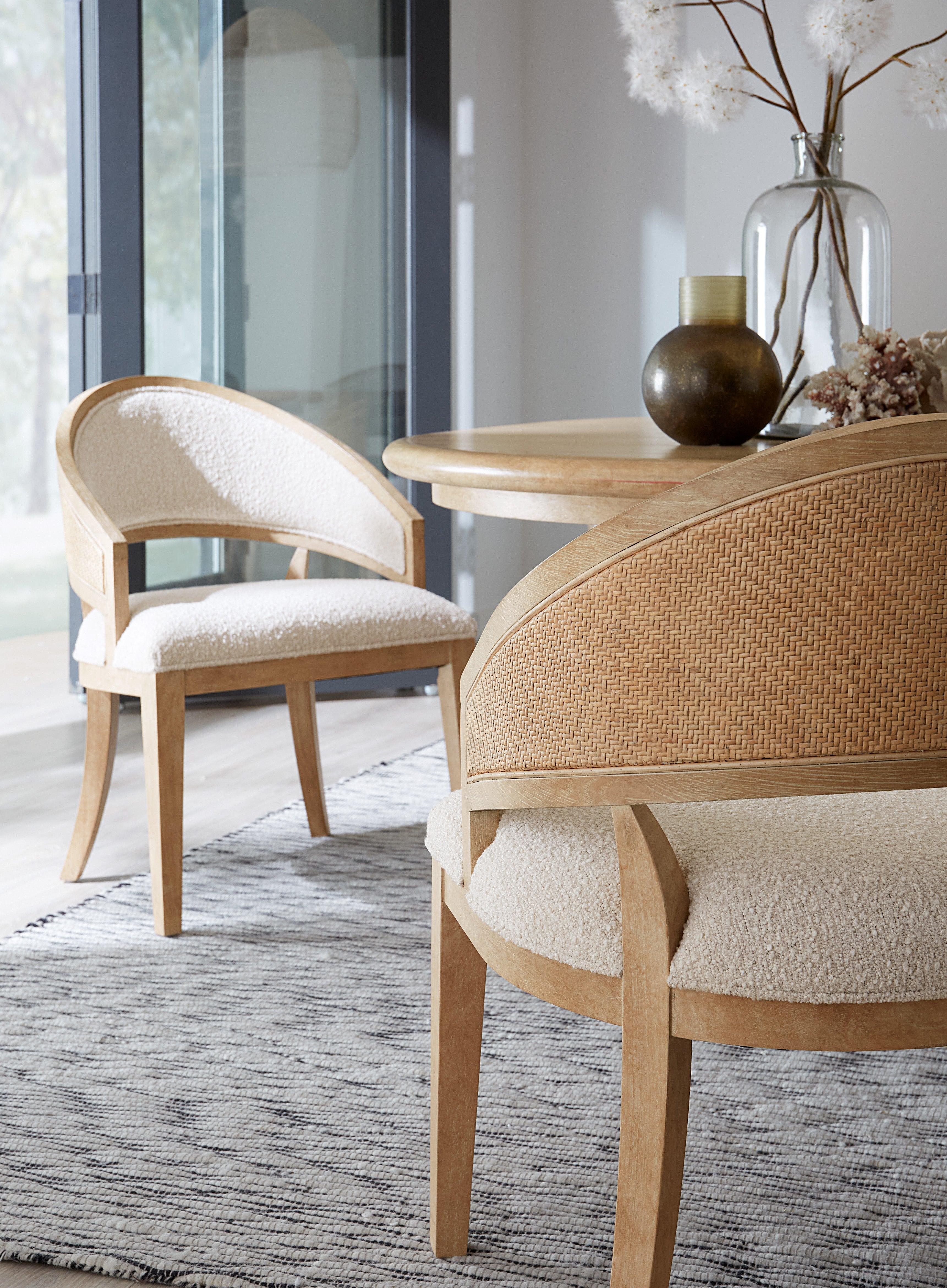 Retreat Cane Barrel Back Chair - Set of 2 - Remutear