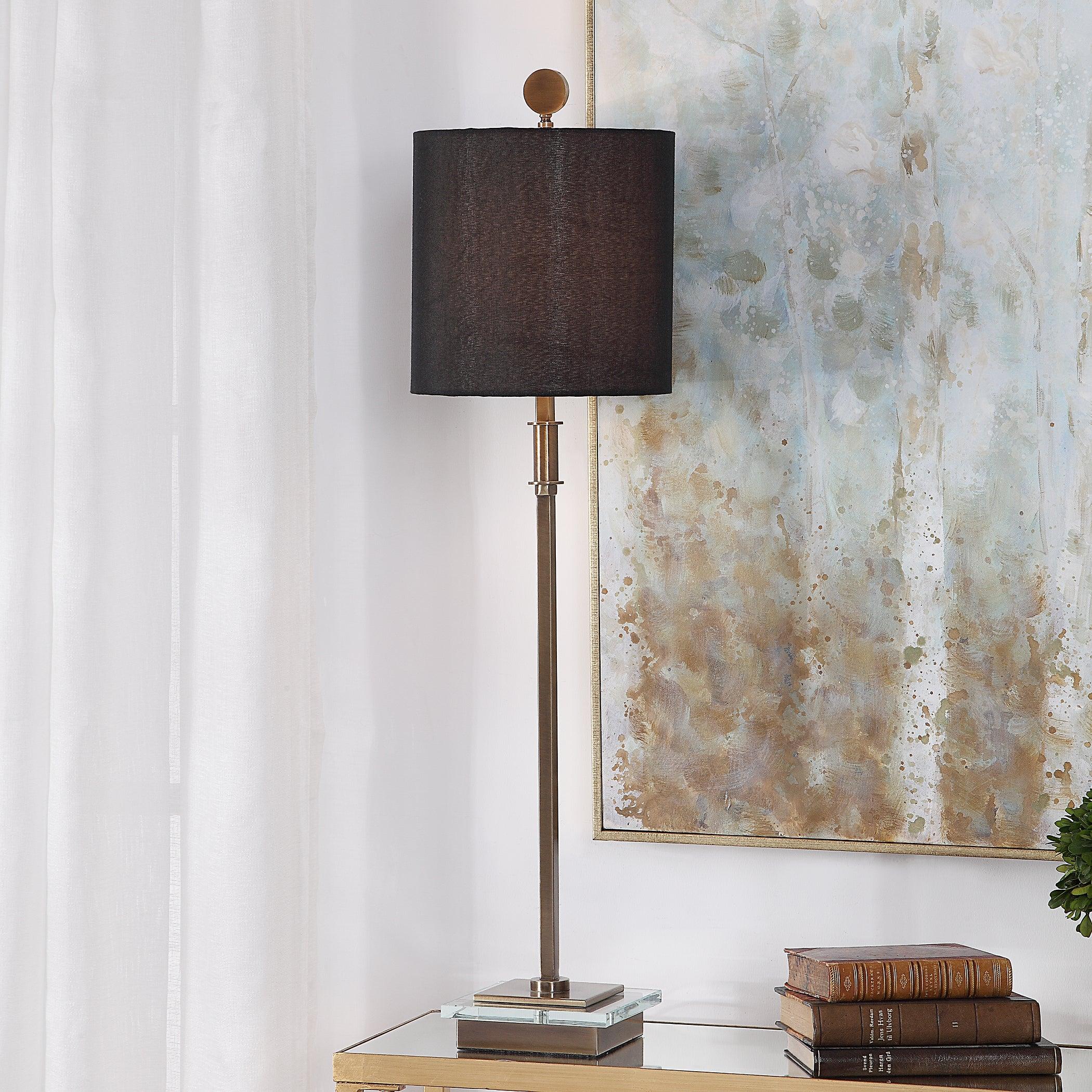 VOLANTE ANTIQUE BRASS TABLE LAMP - Remutear
