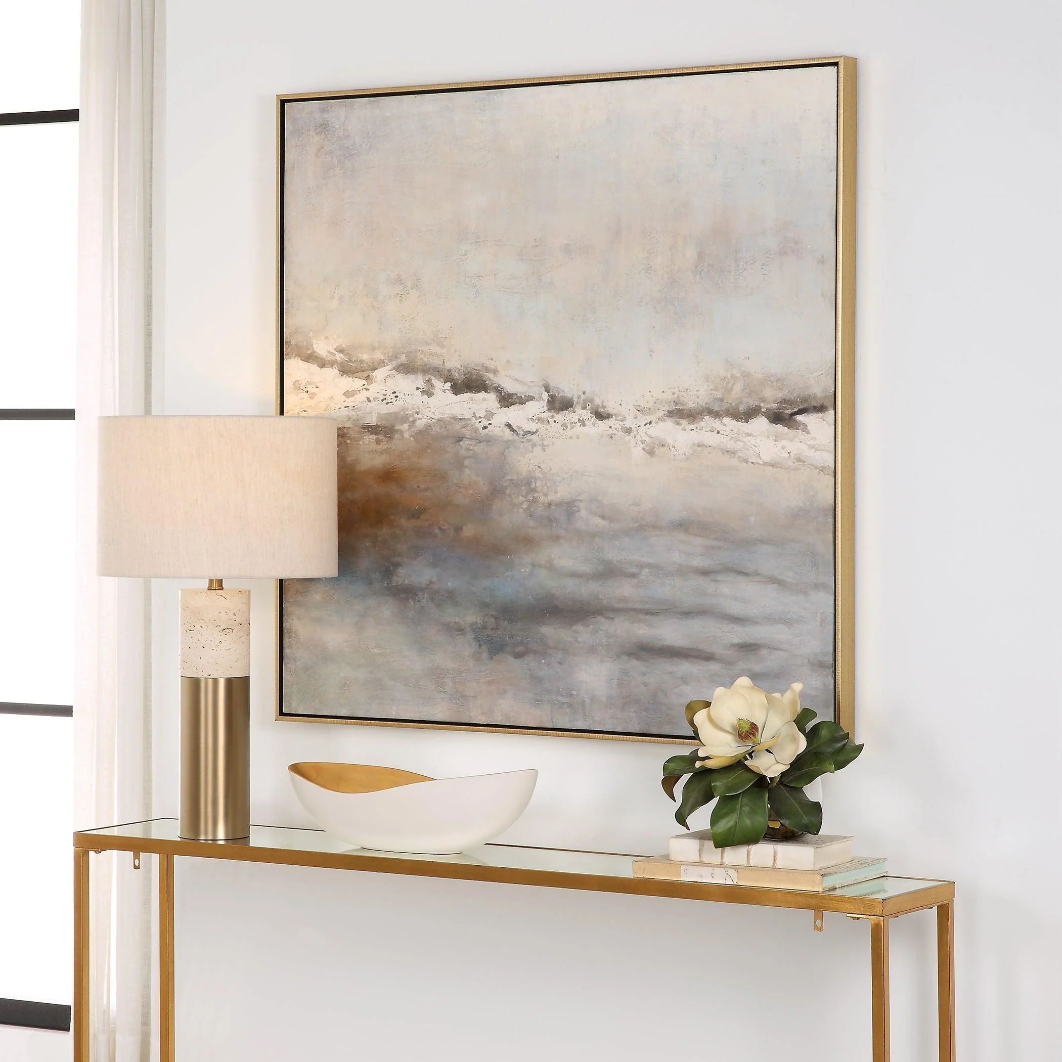 Storm Clouds Abstract Hand Painted Art - Remutear