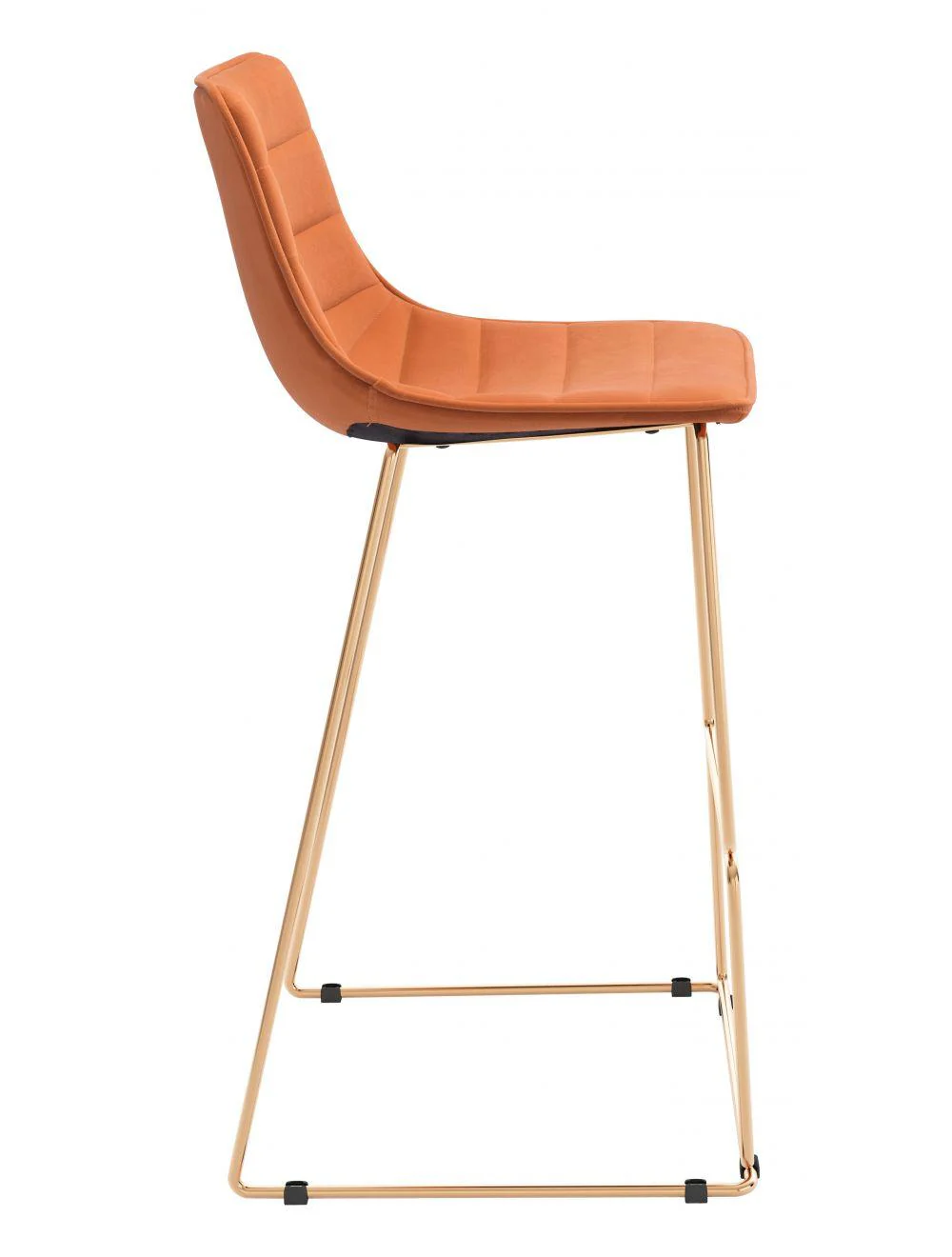 Adele Bar Chair (Set of 2) Orange & Gold - Remutear