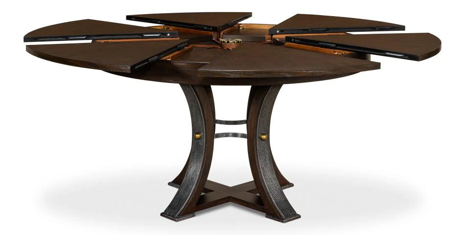 Tower Jupe Dining Table - Med Burnt Brown - Remutear