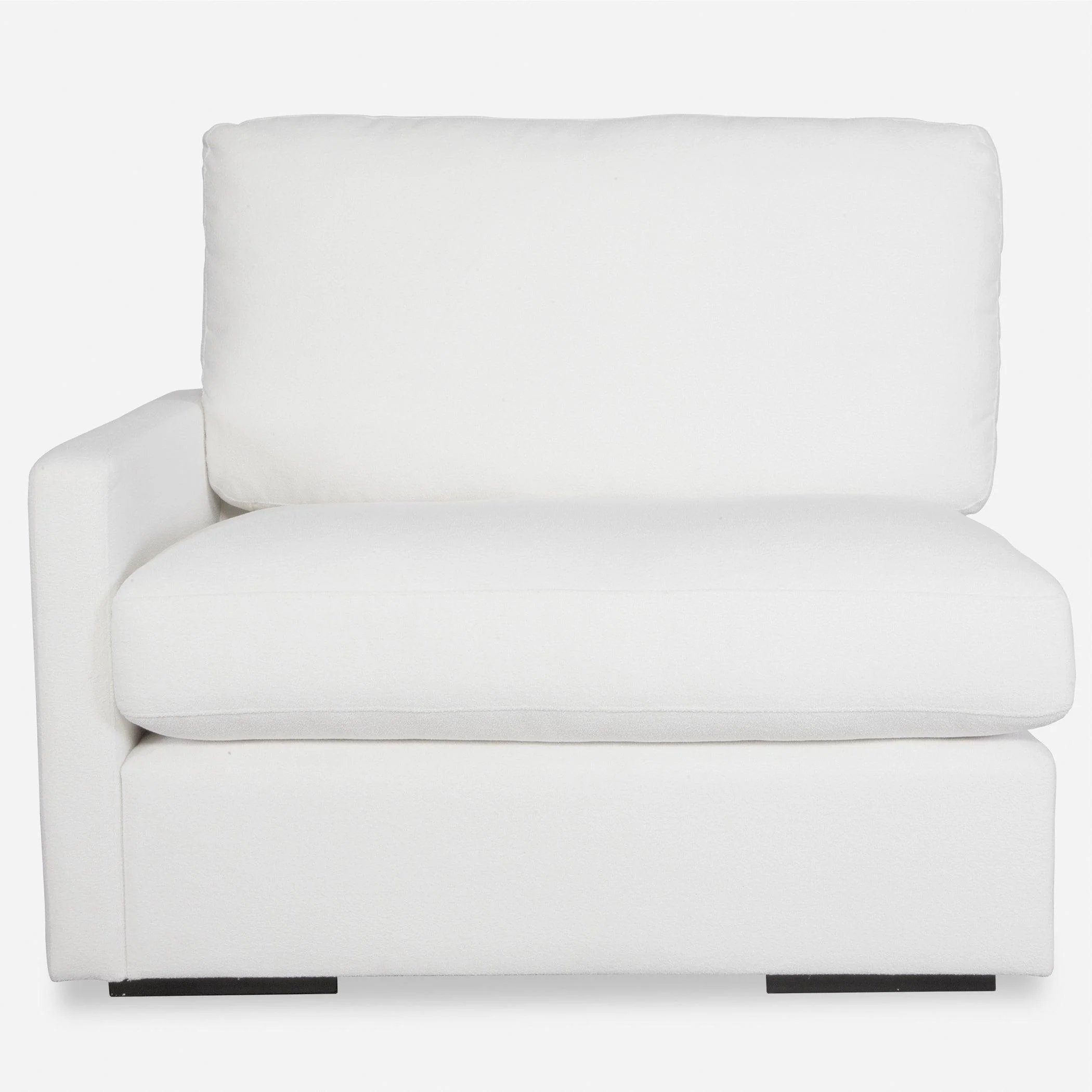 Refuge Arctic White Left Arm Facing Sofa - Remutear