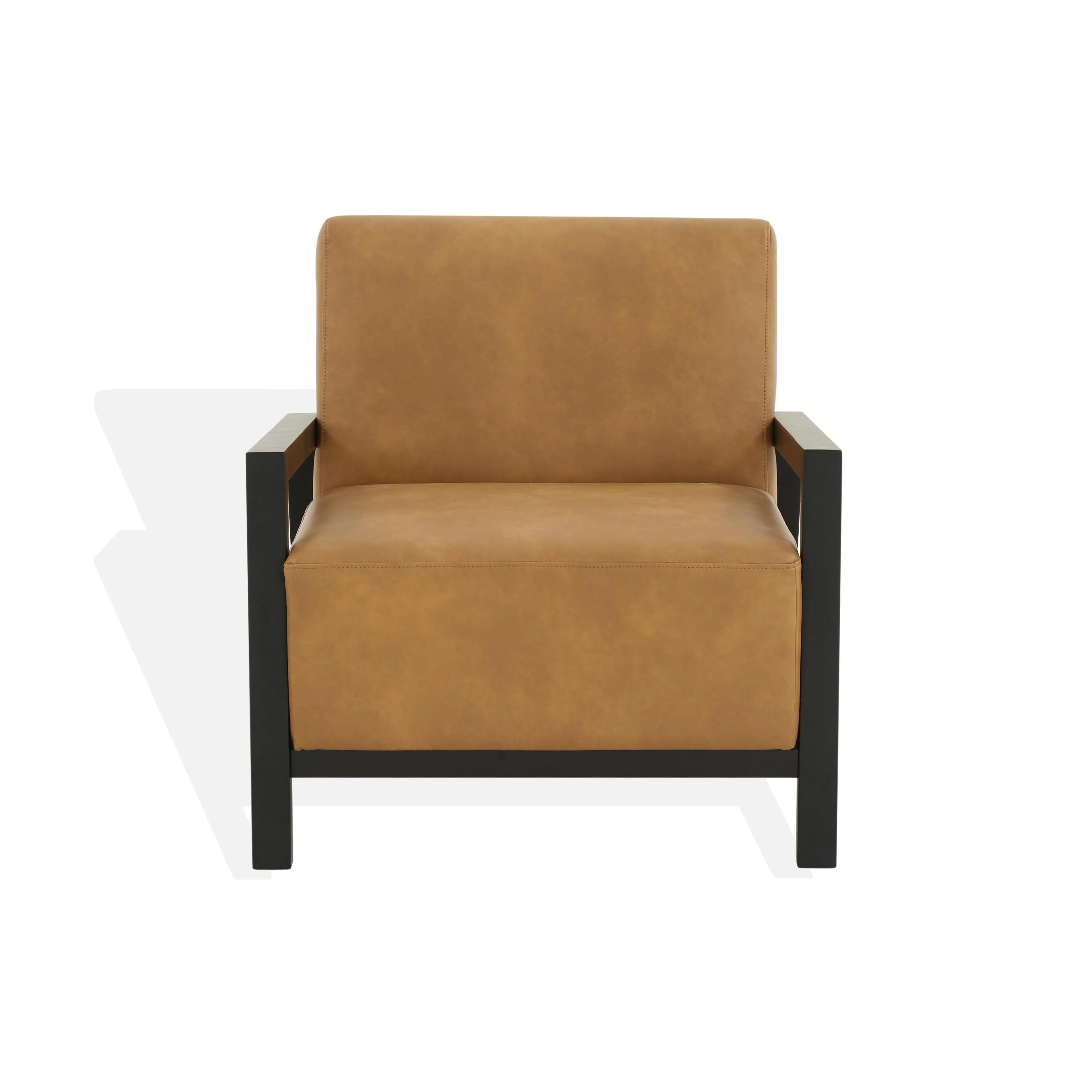 ROSELLE VEGAN LEATHER ACENT CHAIR - Remutear