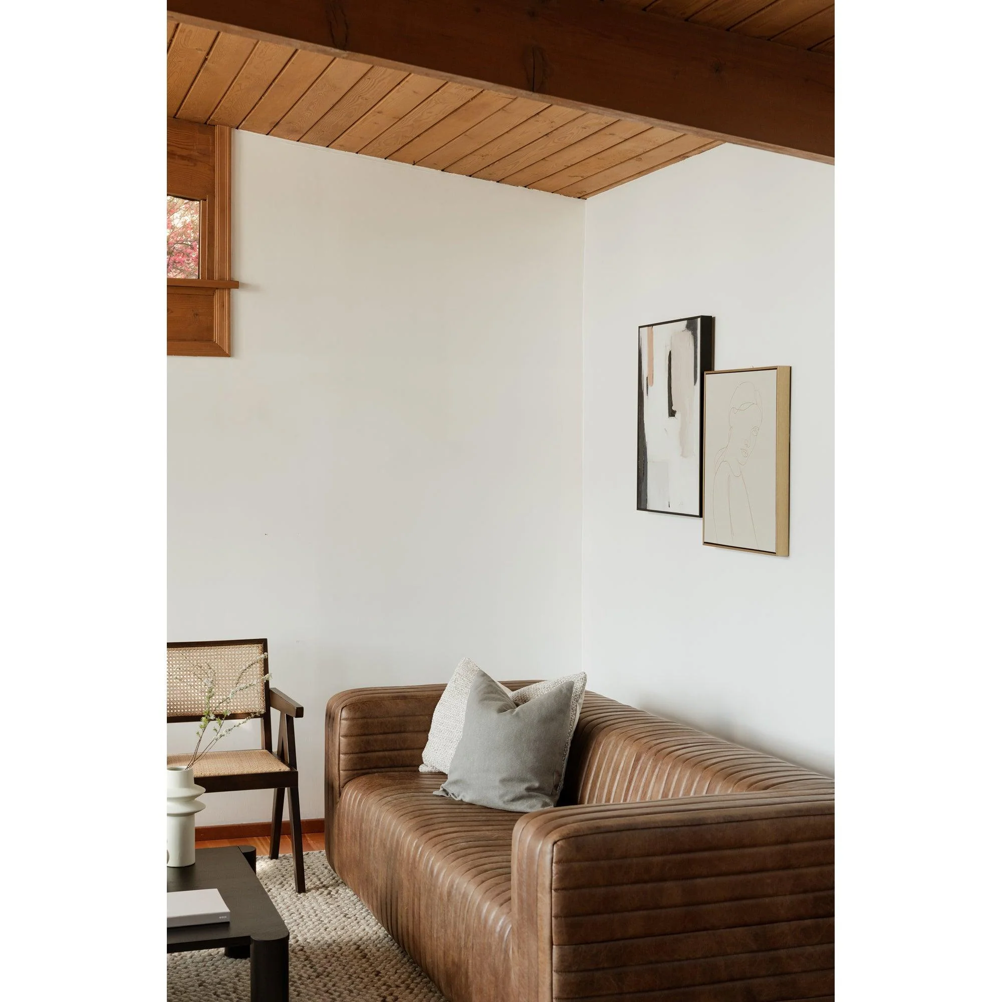 Castle Sofa Open Road Brown Leather - Remutear