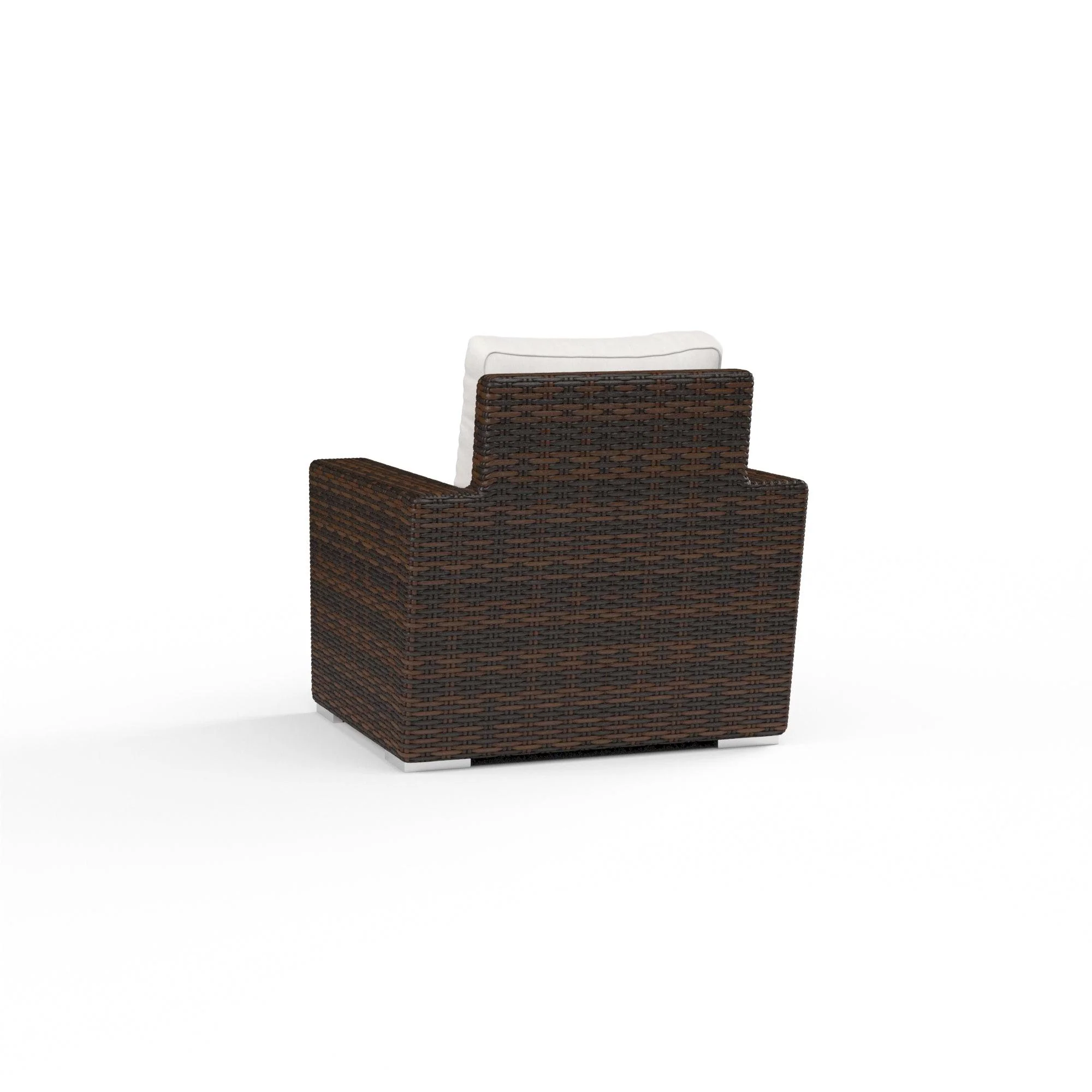 Montecito Club Chair in Canvas Flax w/ Self Welt - Remutear