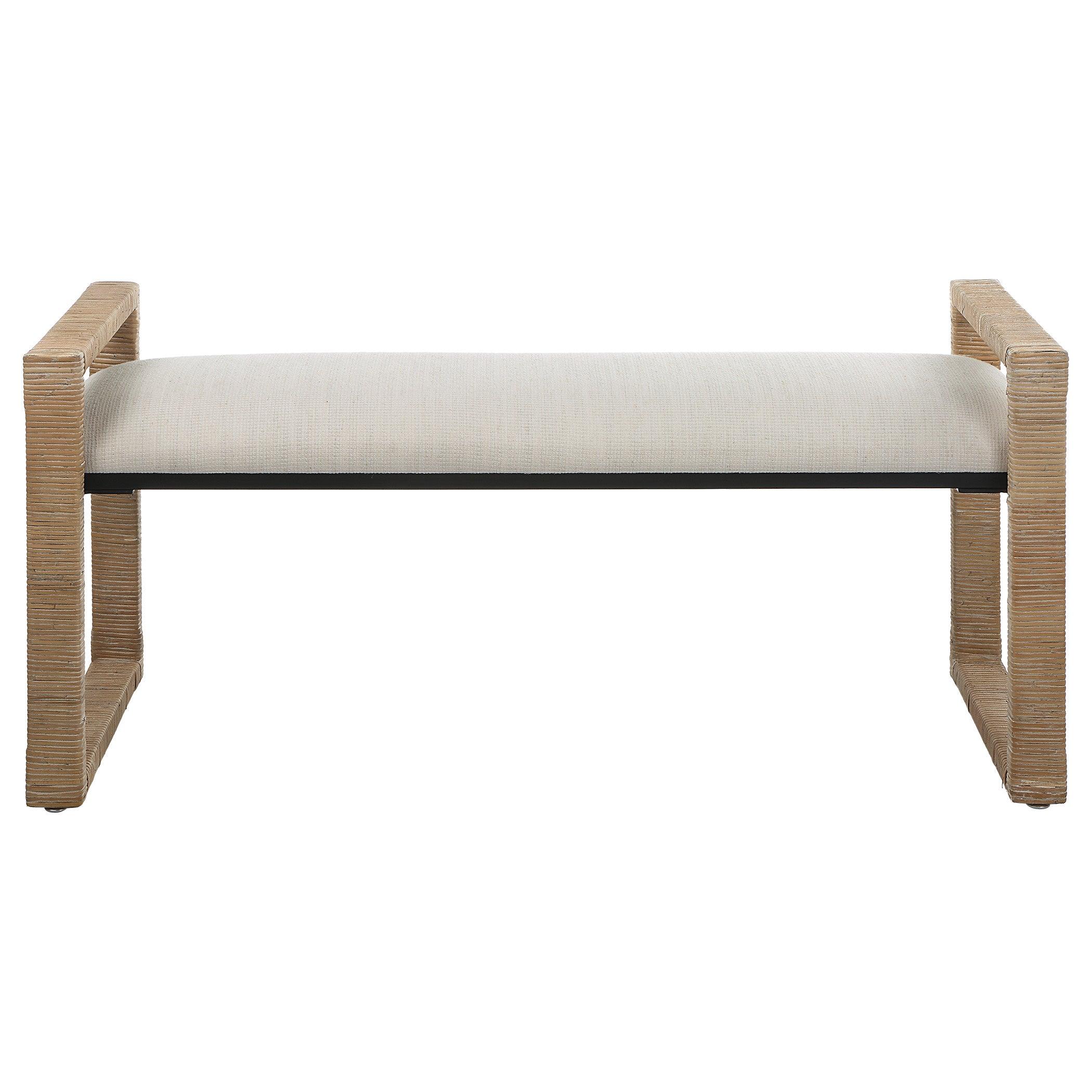 Areca Coastal Rattan Bench - Remutear