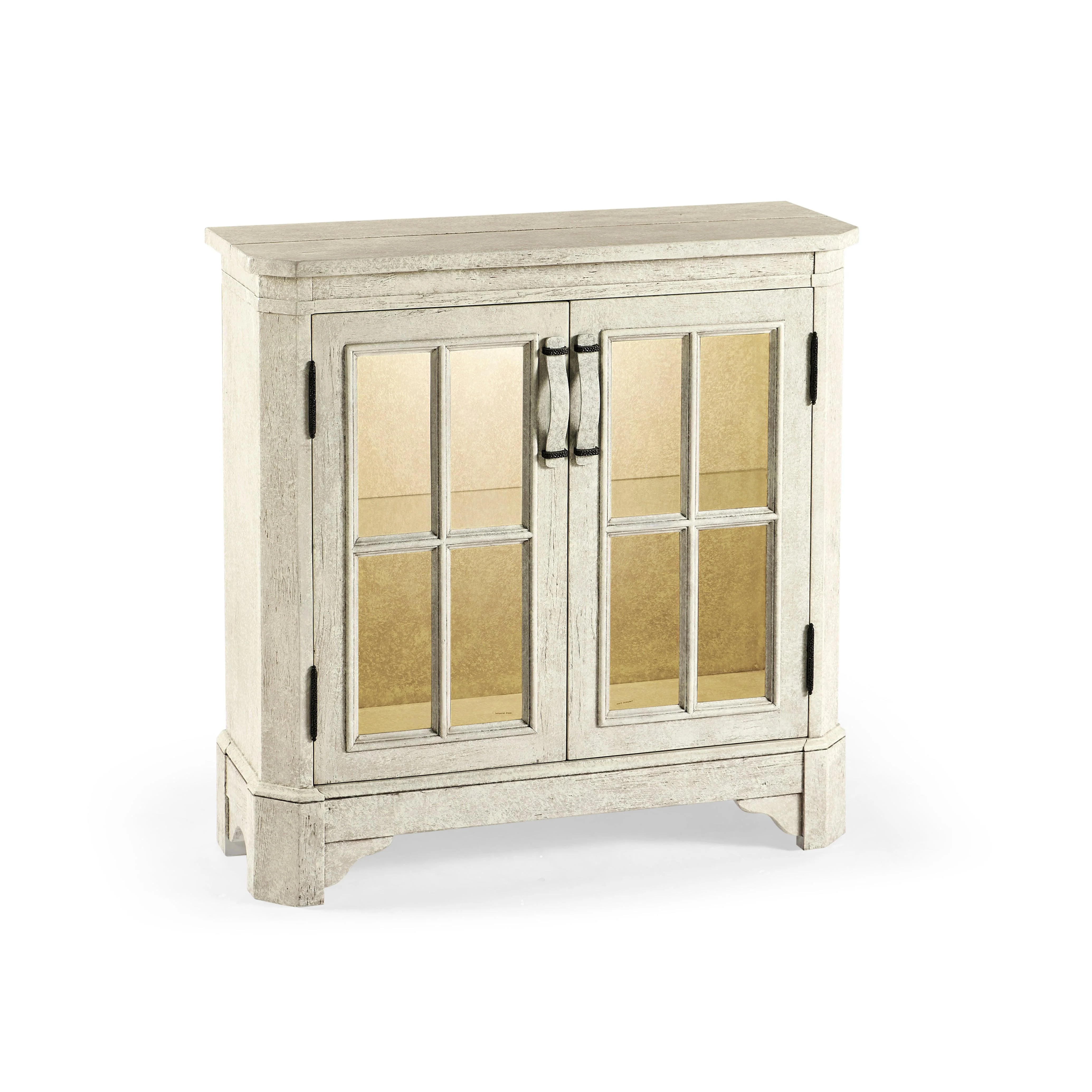 Casual Accents Whitewash Glass Door Chest - Remutear