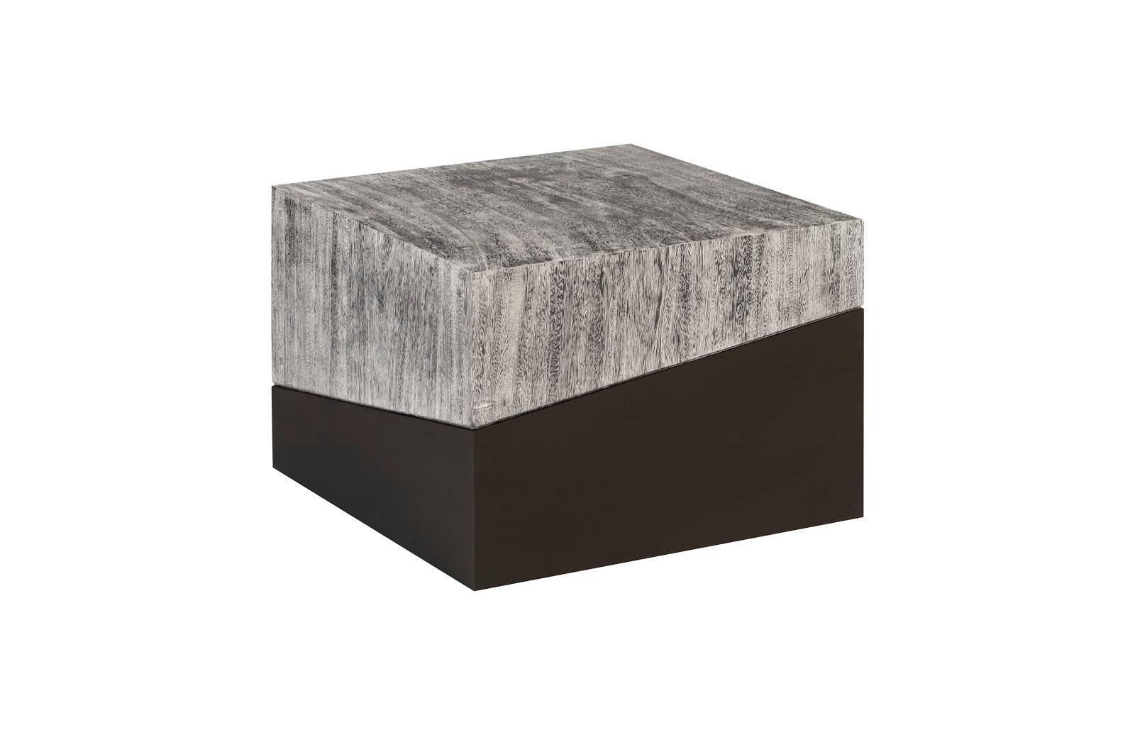 Geometry Small Coffee Table, Gray Stone - Remutear