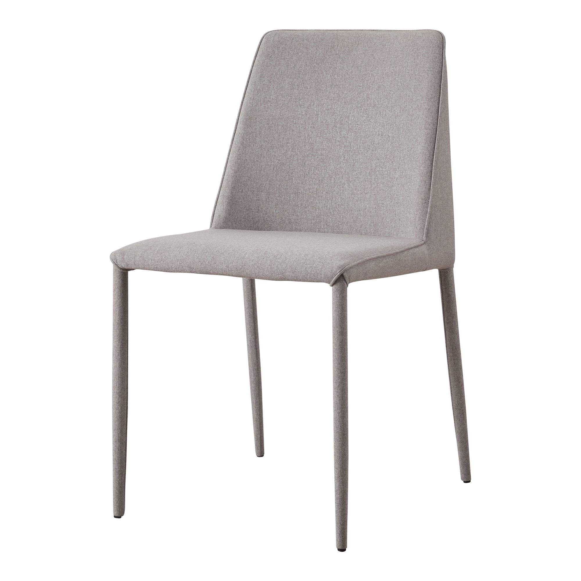 Nora Fabric Dining Chair Light Grey - Set Of Two - Remutear