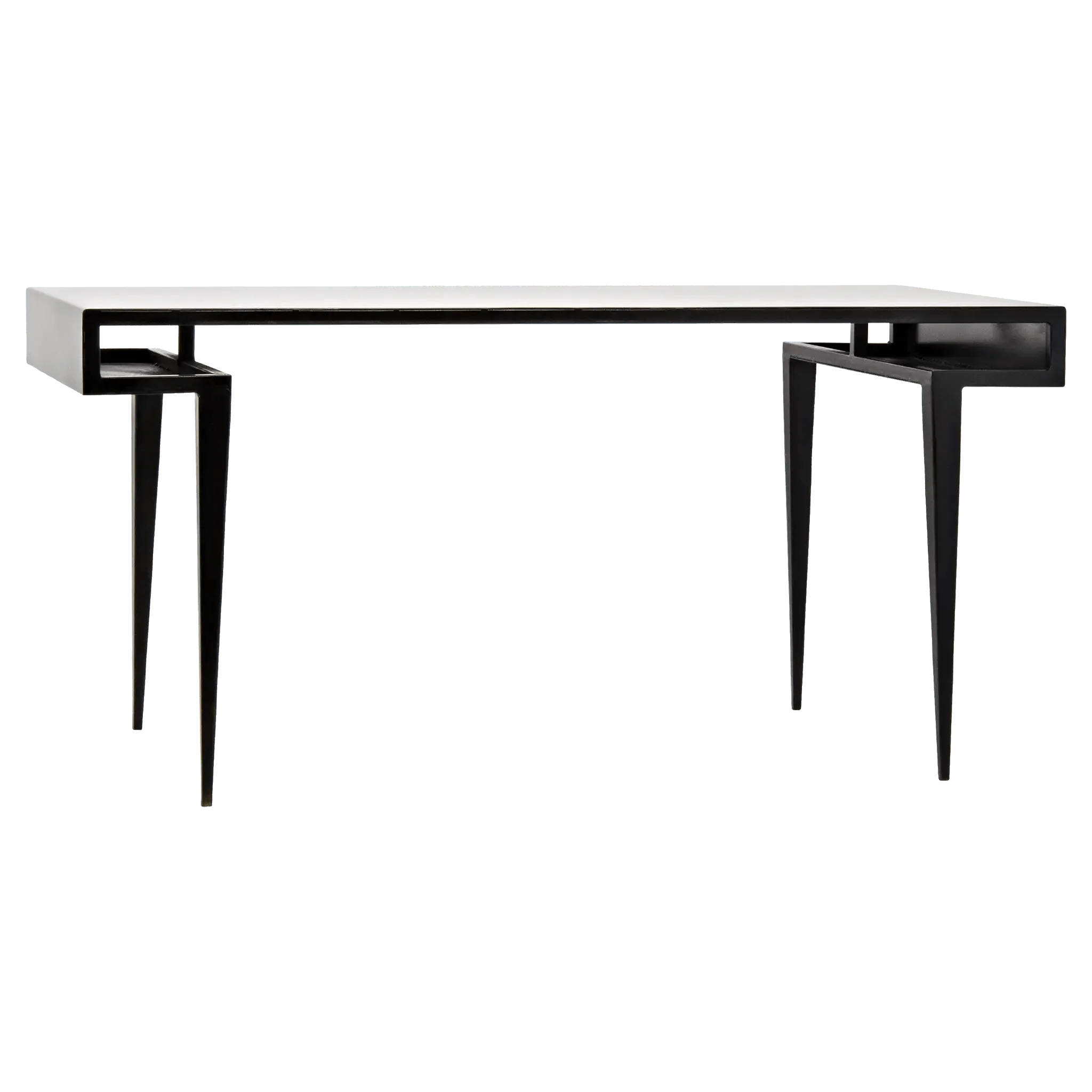 Stiletto Desk, Black Steel - Remutear
