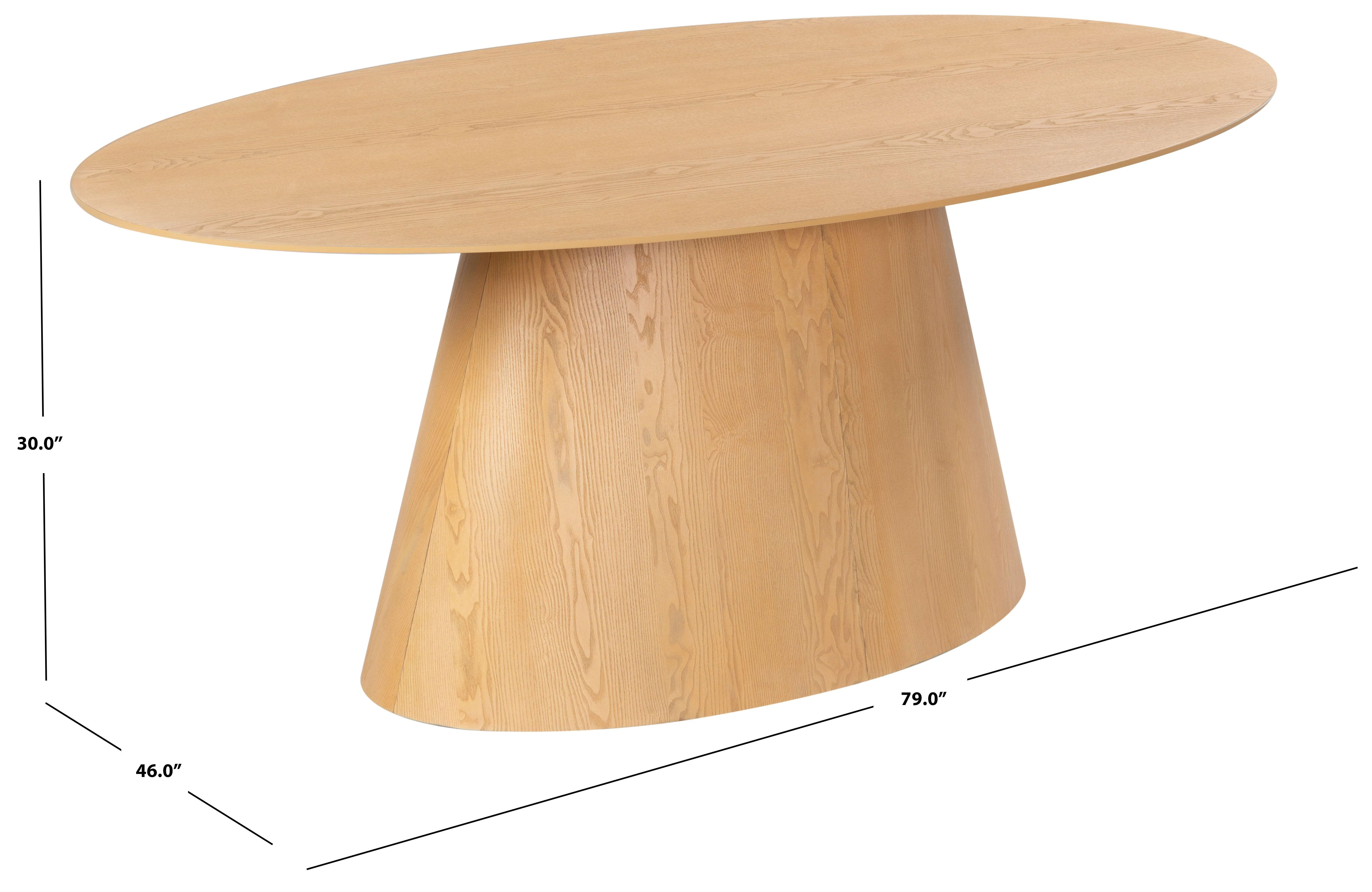 OWYN OVAL WOOD DINING TABLE - Remutear