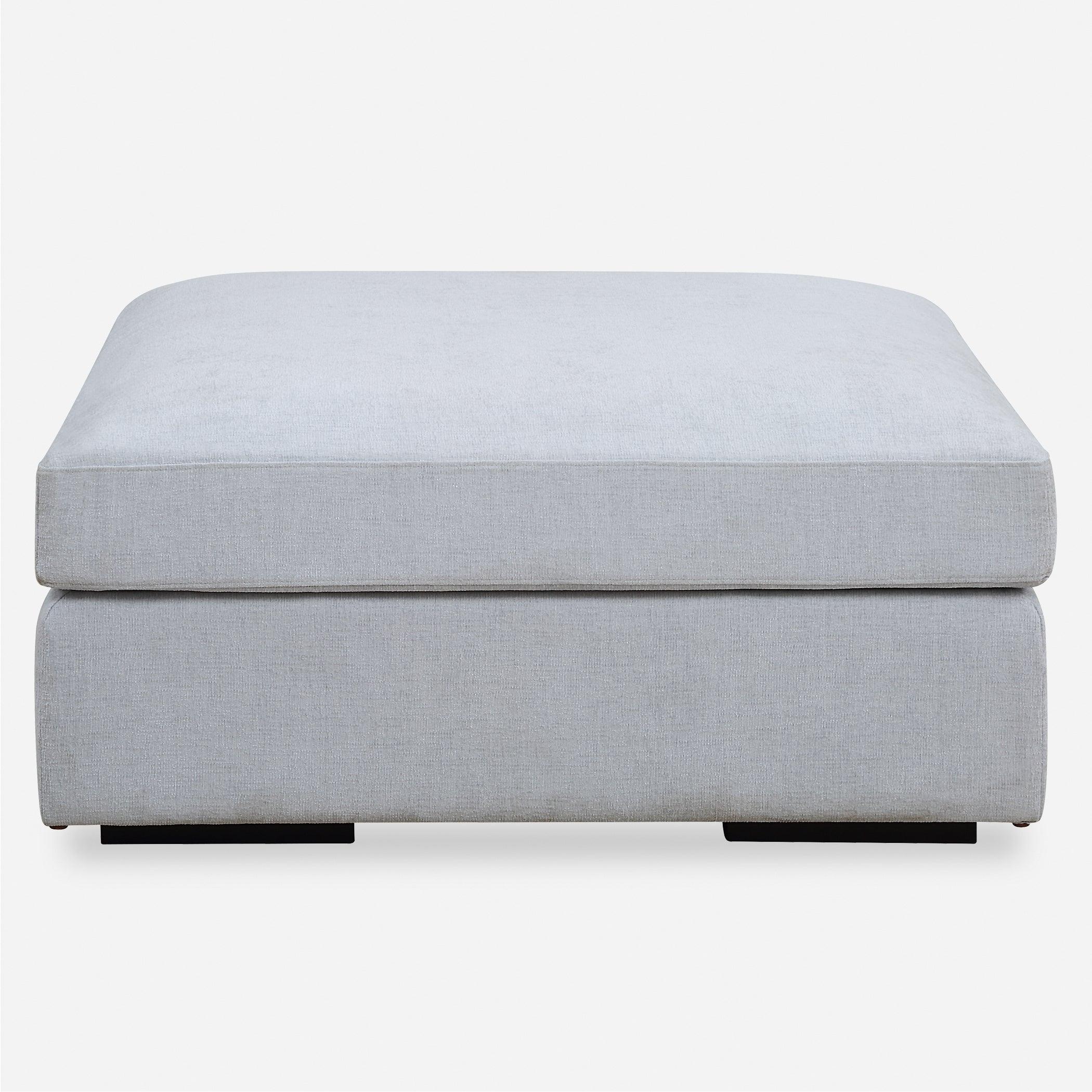 Refuge Cloud Blue Sofa Ottoman - Remutear