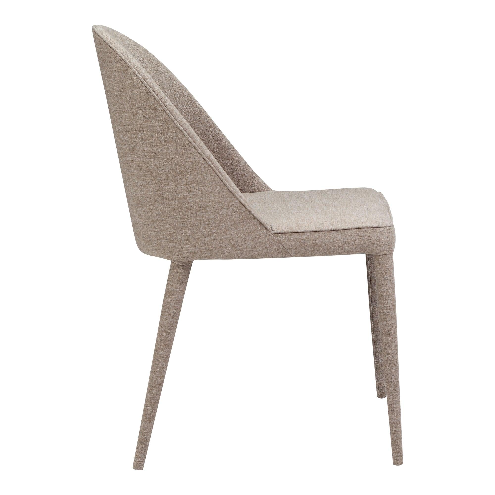 Burton Fabric Dining Chair Light Grey - Set Of Two - Remutear